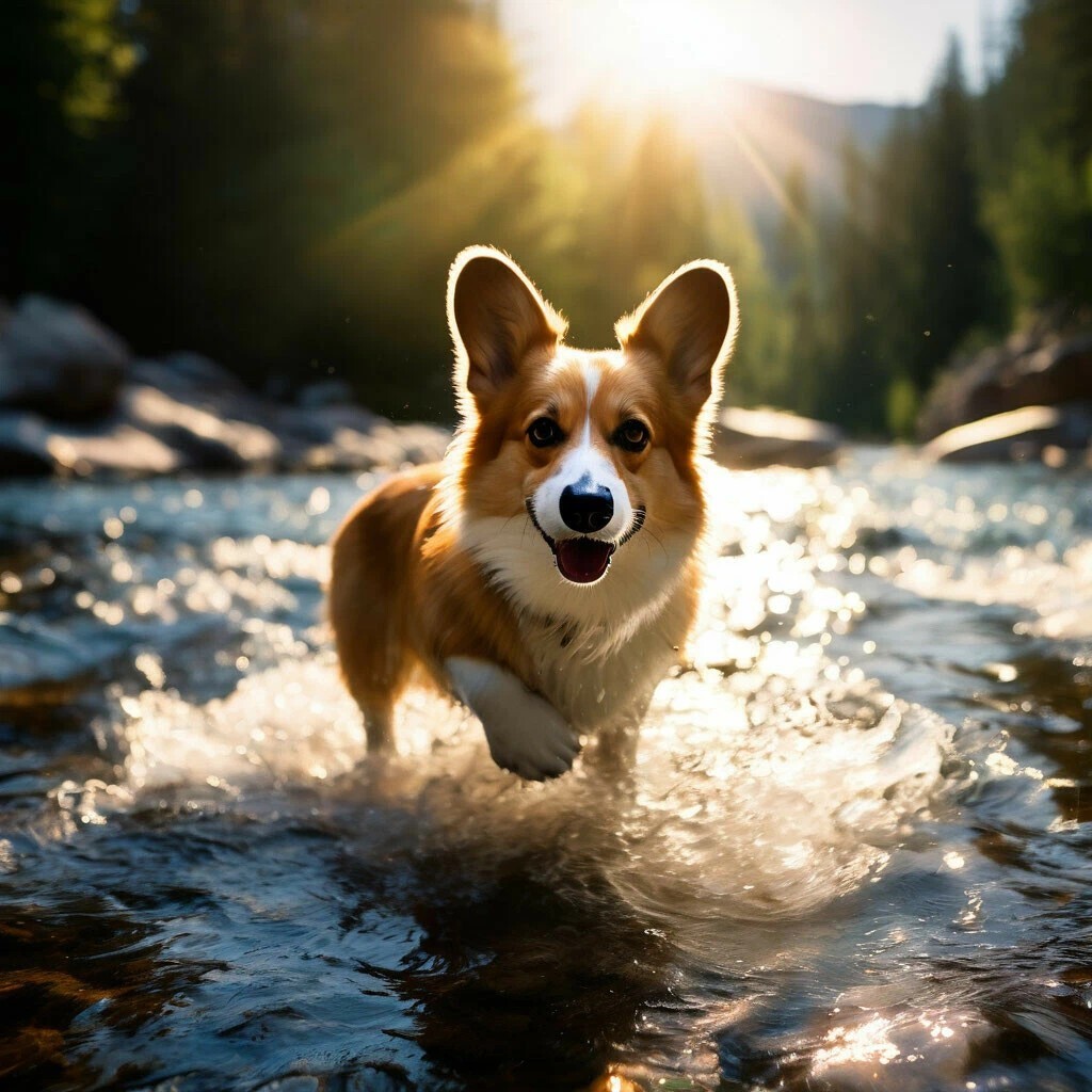 Cookies in the forest - My, Dog, Corgi, Images, Artificial Intelligence, Longpost