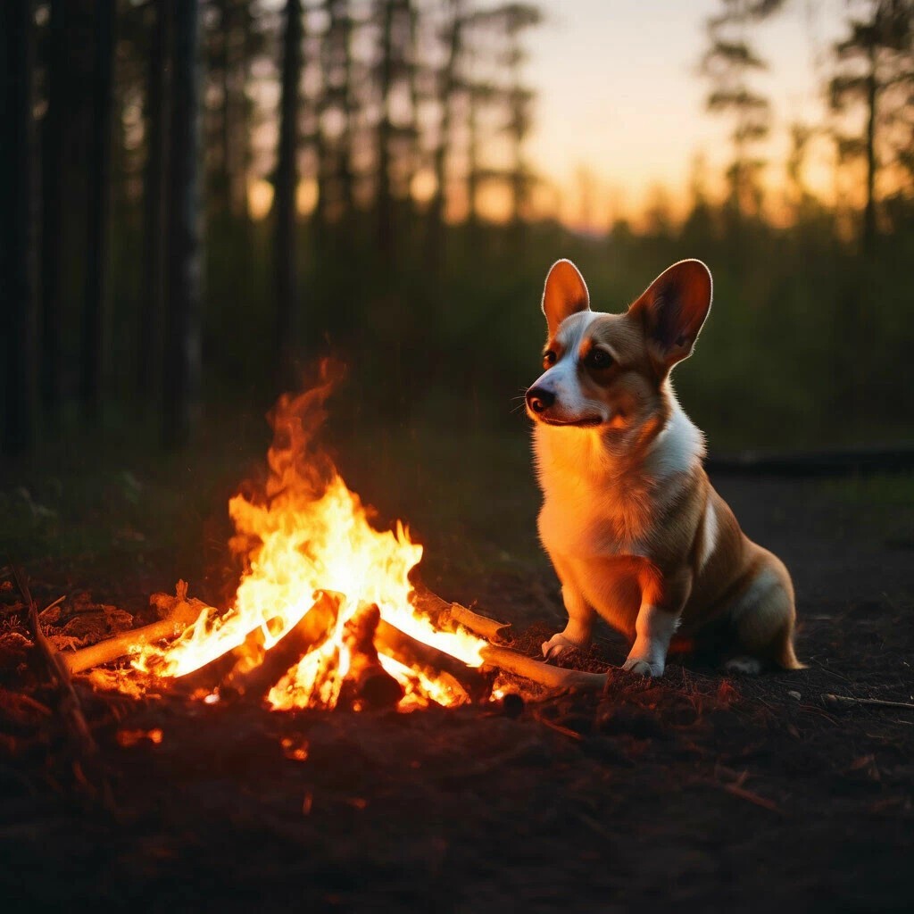 Cookies in the forest - My, Dog, Corgi, Images, Artificial Intelligence, Longpost