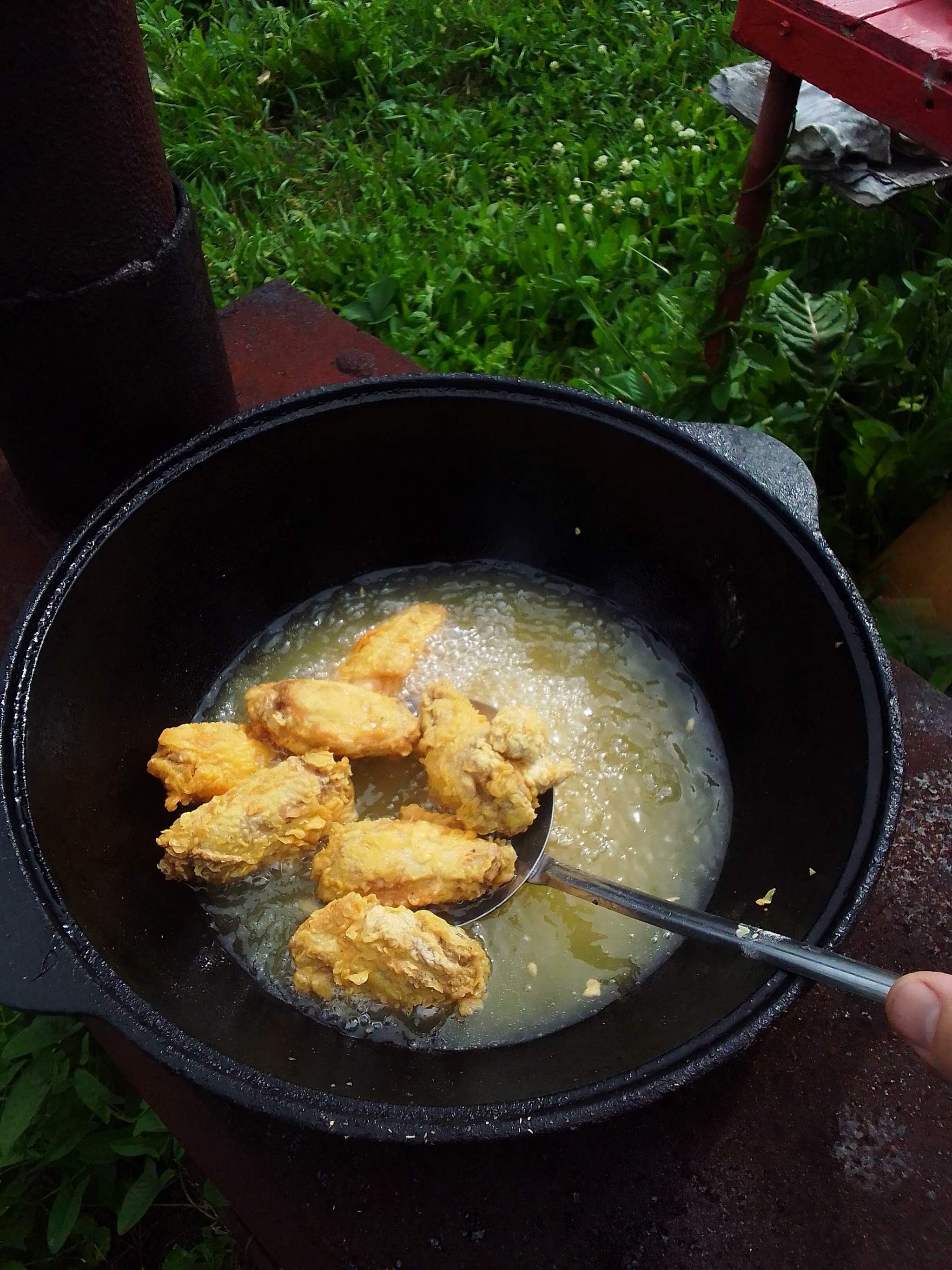 Fry wings like KFC - My, KFC, Rostix, Chicken wings, Golden wings, Longpost