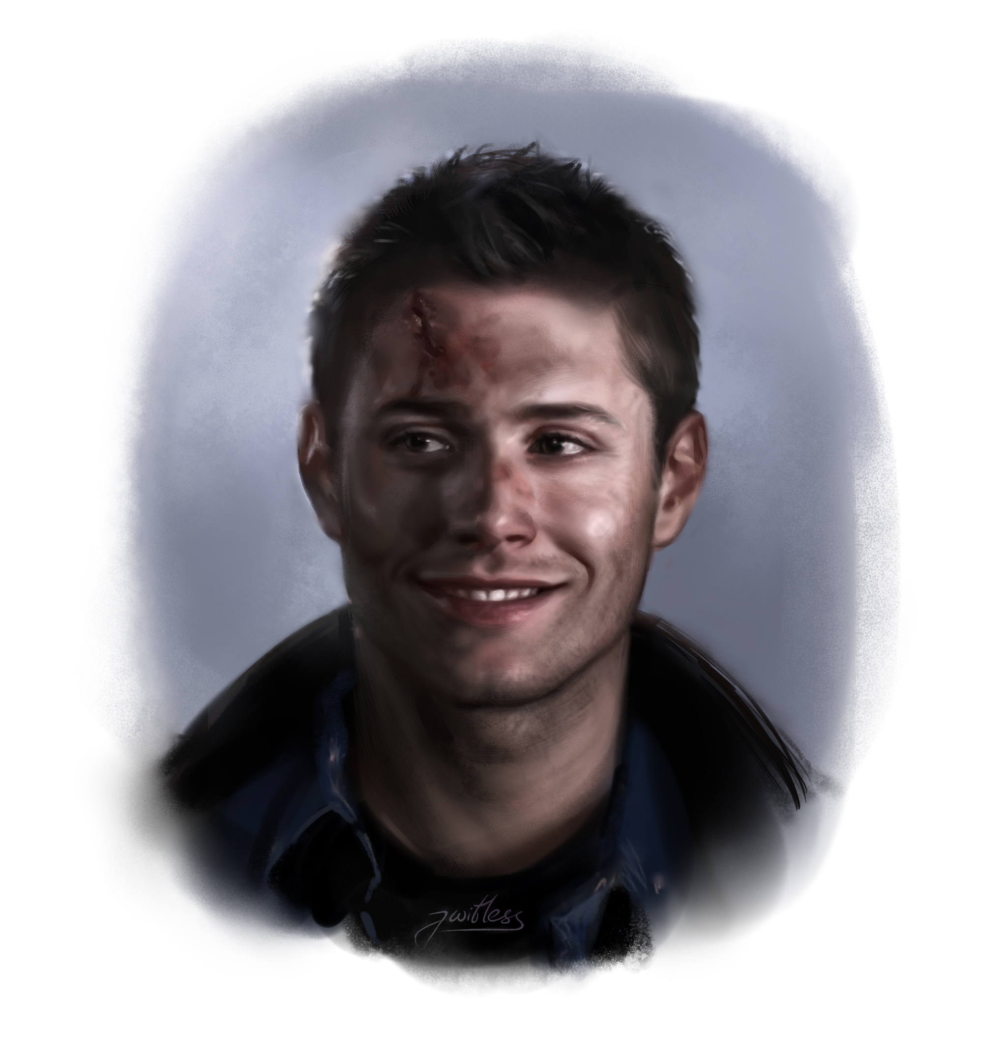 I draw female crush No. 1 - My, Characters (edit), Drawing, Painting, Art, Supernatural, Illustrations, Jensen Ackles, Art, Digital drawing, Portrait, Digital, Computer graphics, Serials, Video, Youtube, Longpost