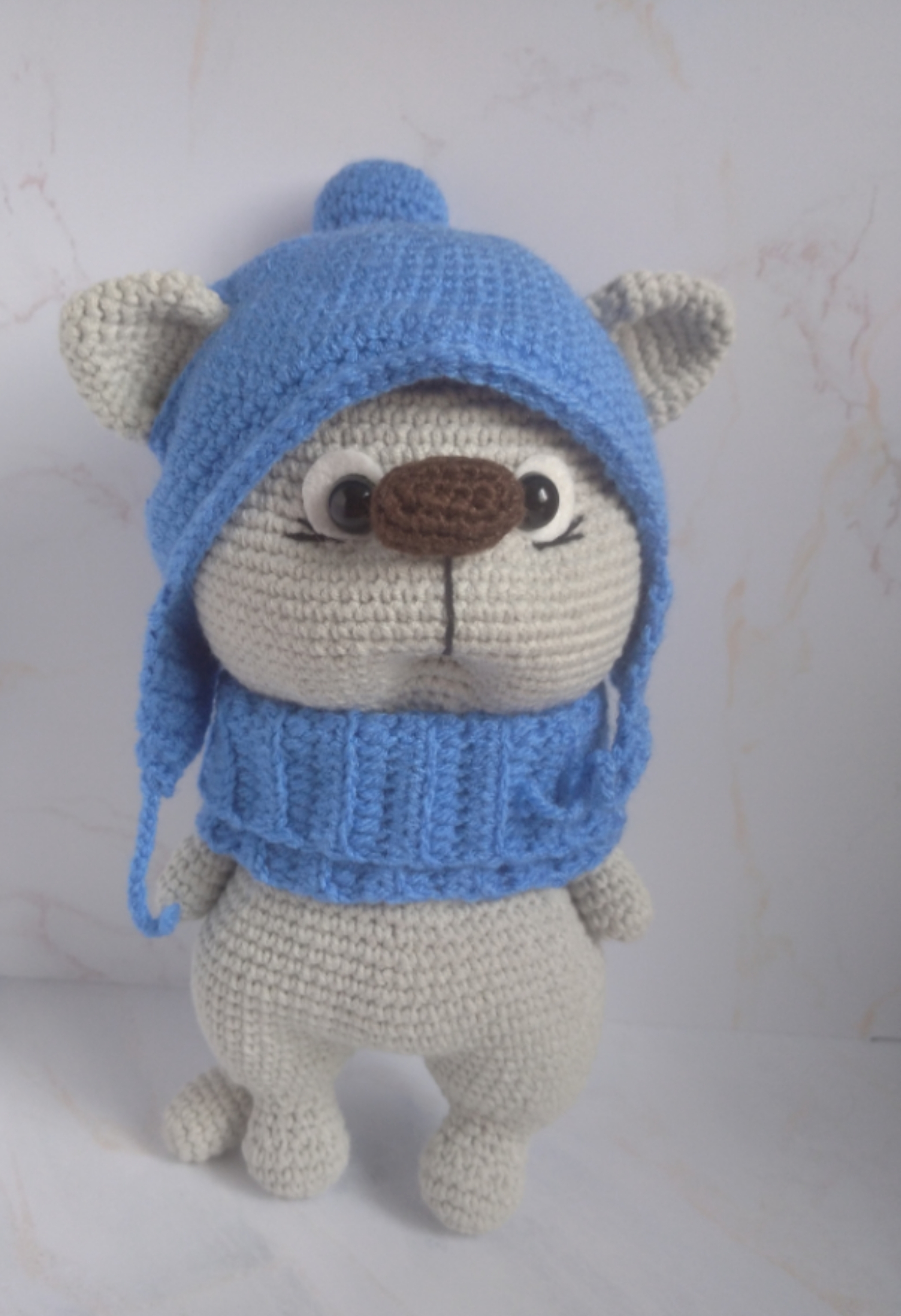 Kitty - My, Handmade, Needlework, Crochet, Knitting, Knitted toys, cat, Kittens, Clew, Needlework without process, Amigurumi