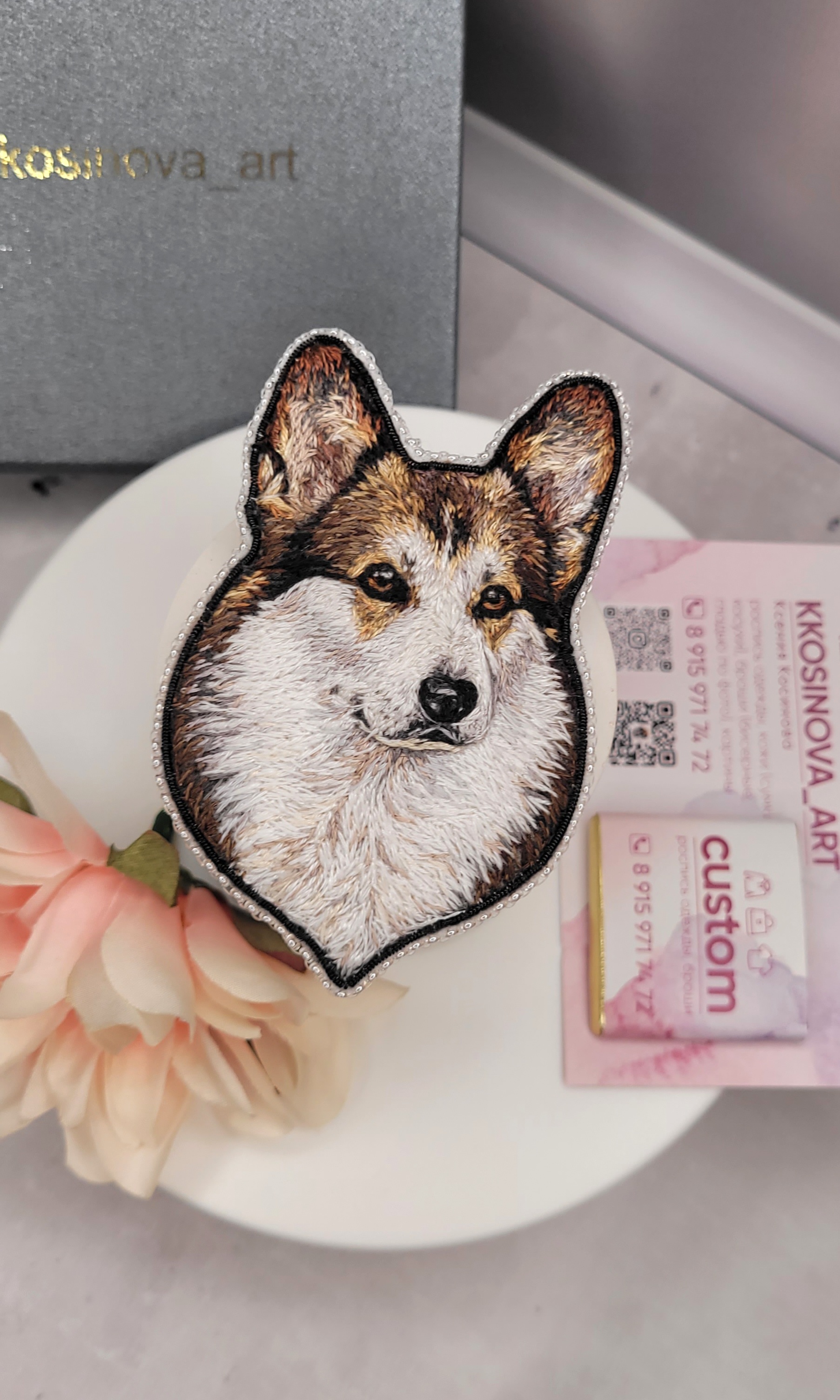 Pembroke corgi brooch - My, Corgi, Welsh corgi pembroke, Brooch, Longpost