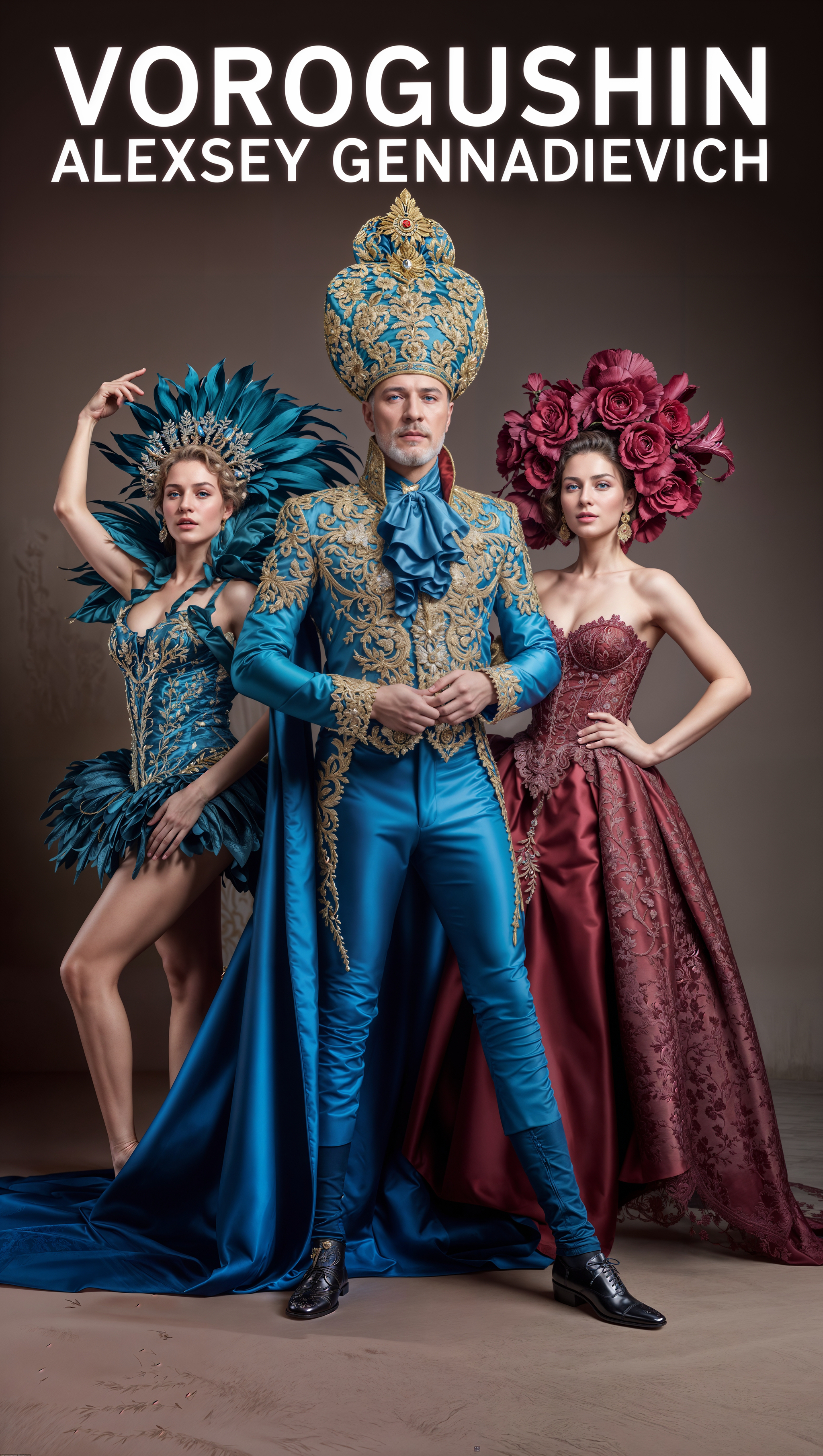 Ai-artist: Vorogushin Alexey Gennadievich. Theater actors in luxurious costumes. Neuroartist - My, Digital, Phone wallpaper, Нейронные сети, Neural network art, Artist, Art, 2D, Dall-e, Computer graphics, Desktop wallpaper, Art, Midjourney, Illustrations, Modern Art, The photo, Digital drawing, Girls