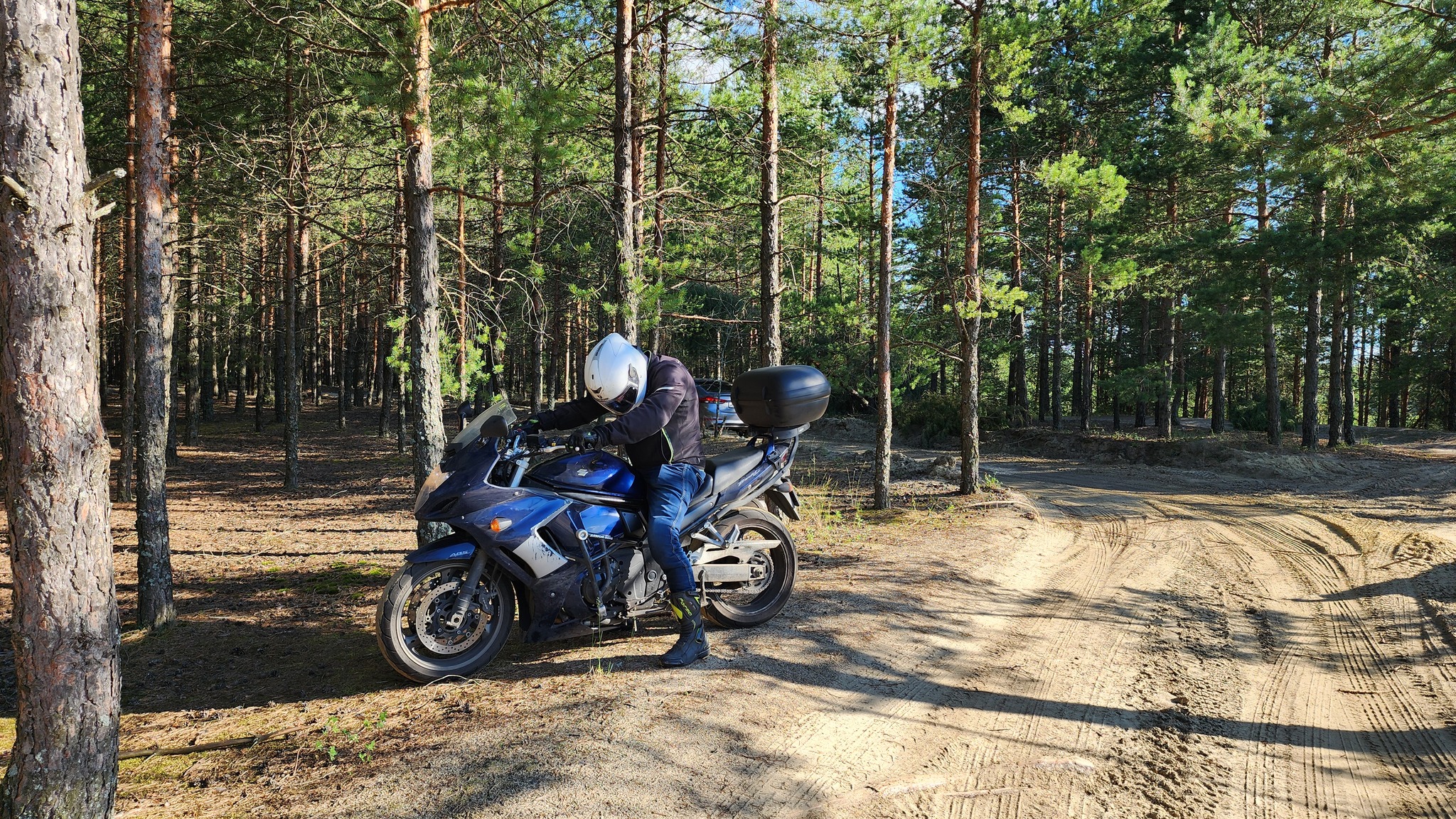 Three steps from the house - Gzhel - My, Moto, 3stephouse, Motorcyclists, Museum, Gzhel, Lake, Career, Longpost