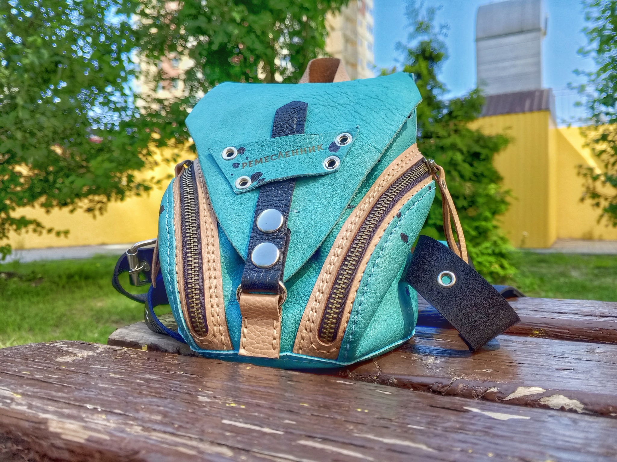 Backpack and more #68 - My, Handmade, Needlework without process, Leather products, Natural leather, Accessories, Backpack, Notebook, Sewing, Wallet, Hobby, Leather, Работа мечты, Longpost