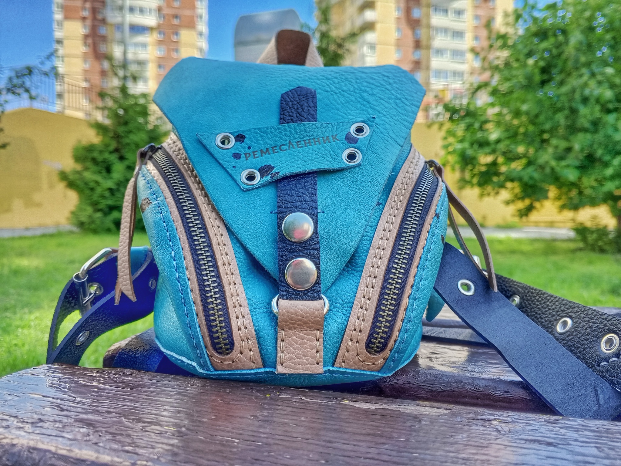 Backpack and more #68 - My, Handmade, Needlework without process, Leather products, Natural leather, Accessories, Backpack, Notebook, Sewing, Wallet, Hobby, Leather, Работа мечты, Longpost