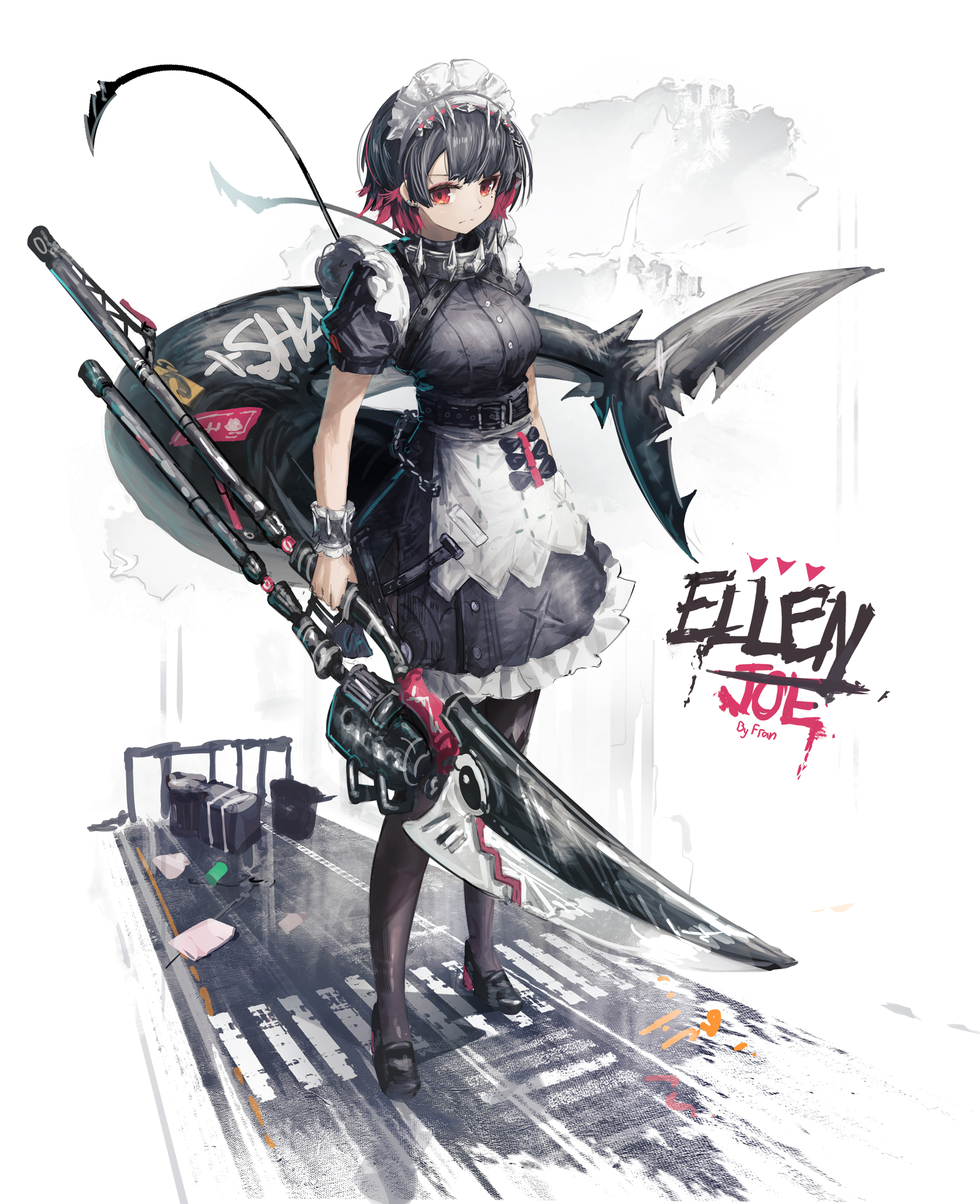 Ellen - Anime art, Anime, Ellen Joe (zzz), Zenless Zone Zero, Housemaid, Fran Lu