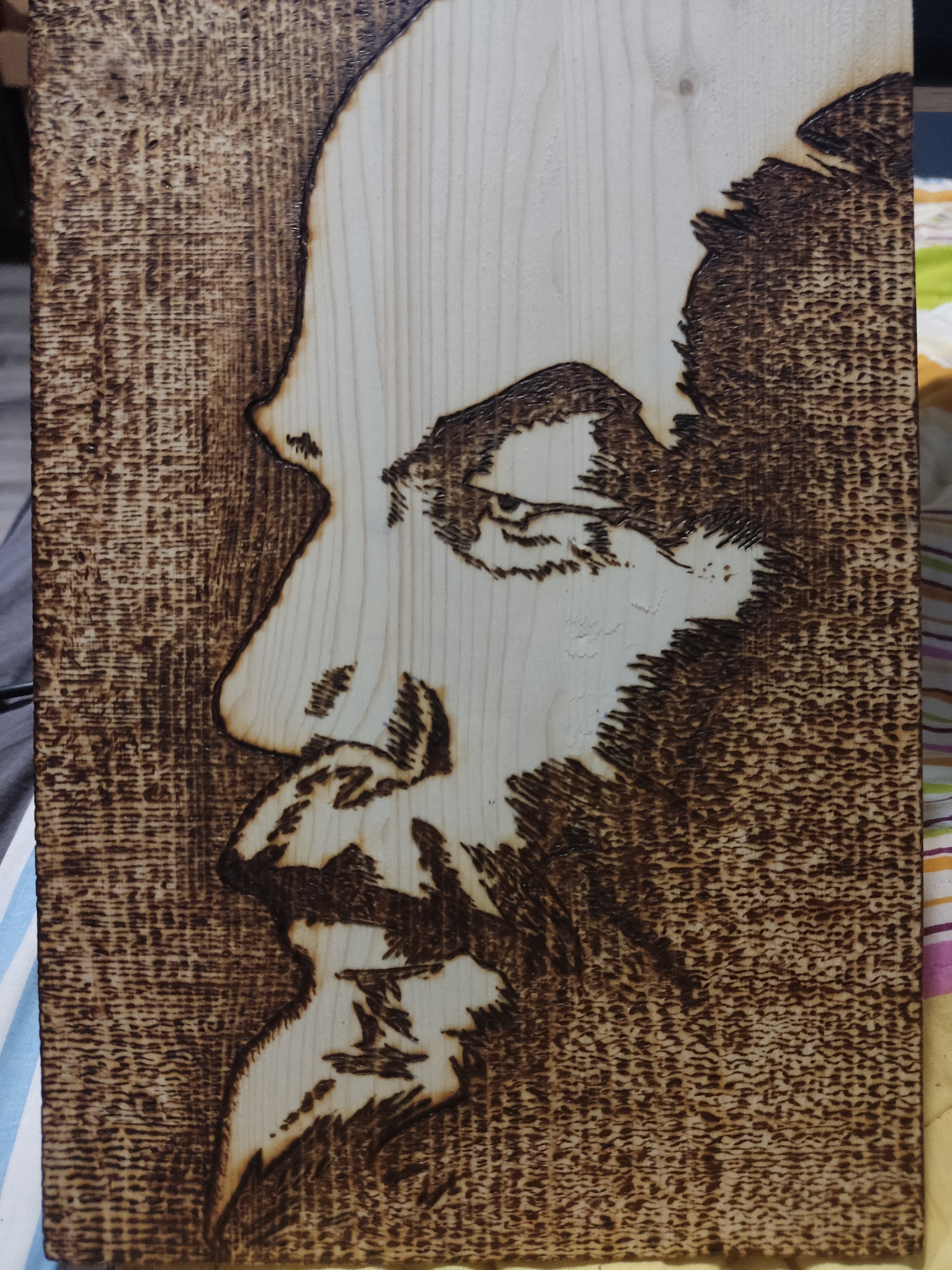 Burning out. Pyrography. My wife gave me an absolutely wonderful unit for the hobby of pyrography. I share the resulting creativity - My, Pyrography, Art, Lenin, Drawing, Longpost