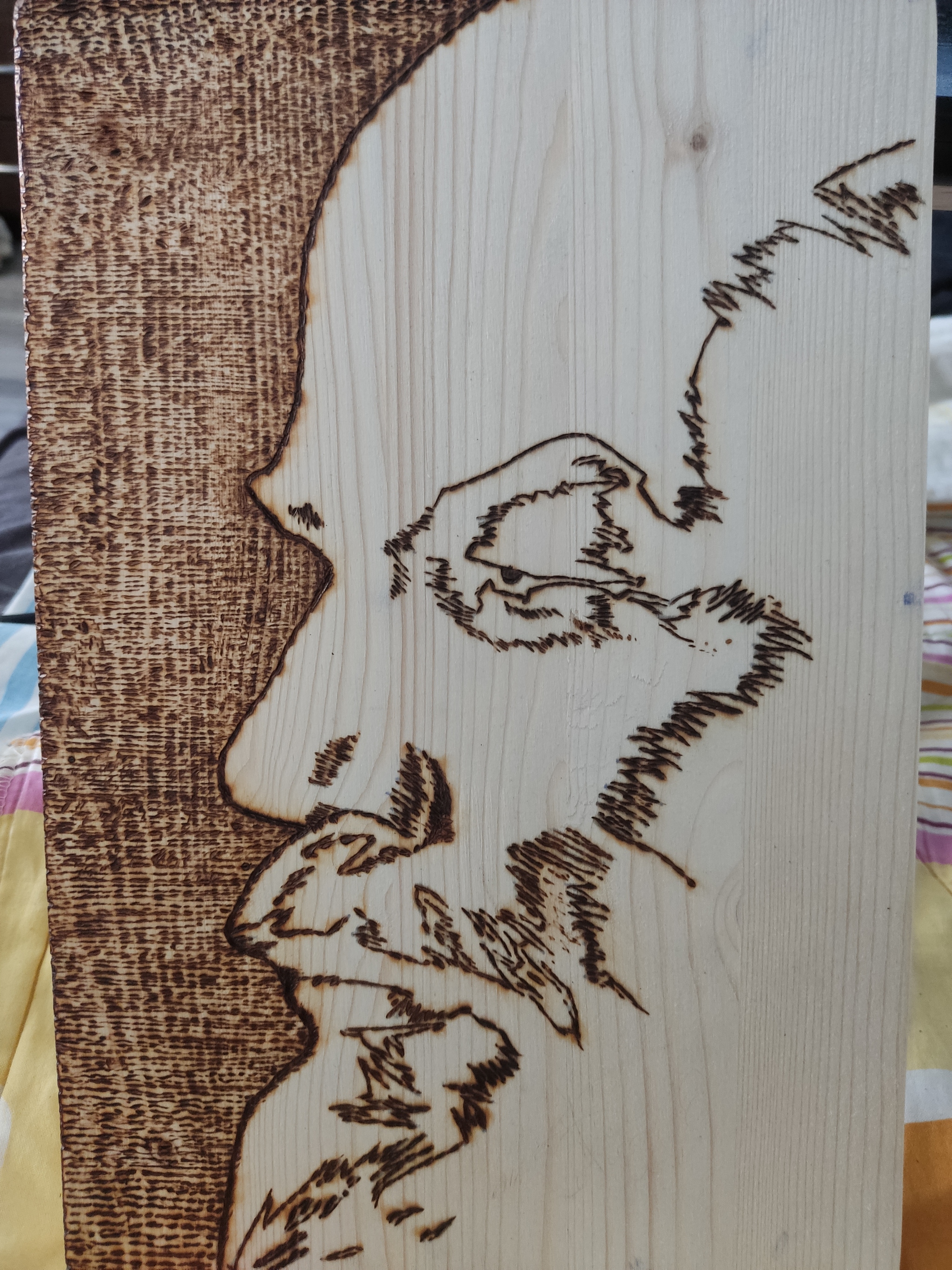 Burning out. Pyrography. My wife gave me an absolutely wonderful unit for the hobby of pyrography. I share the resulting creativity - My, Pyrography, Art, Lenin, Drawing, Longpost