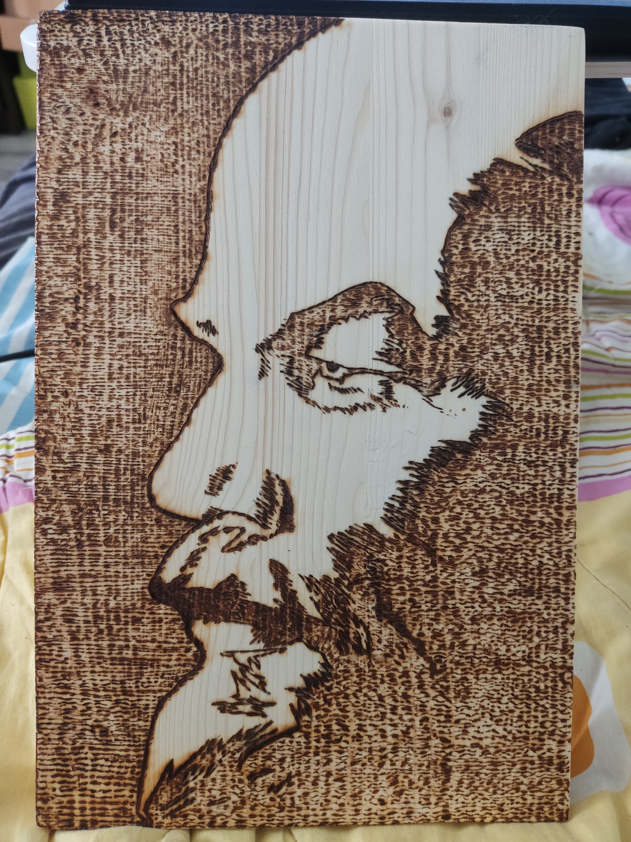 Burning out. Pyrography. My wife gave me an absolutely wonderful unit for the hobby of pyrography. I share the resulting creativity - My, Pyrography, Art, Lenin, Drawing, Longpost