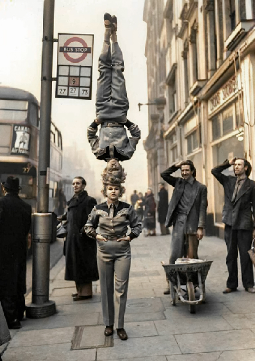 Curious photographs from England's past. 20 colored photographs of the twentieth century. Part III - My, Colorization, Old photo, Historical photo, The photo, Great Britain, England, London, 20th century, Longpost