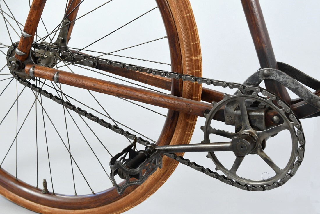 Bicycle (wooden) 1896 - A bike, Unusual, Cyclist, Inventions, Rarity, Tree, Longpost