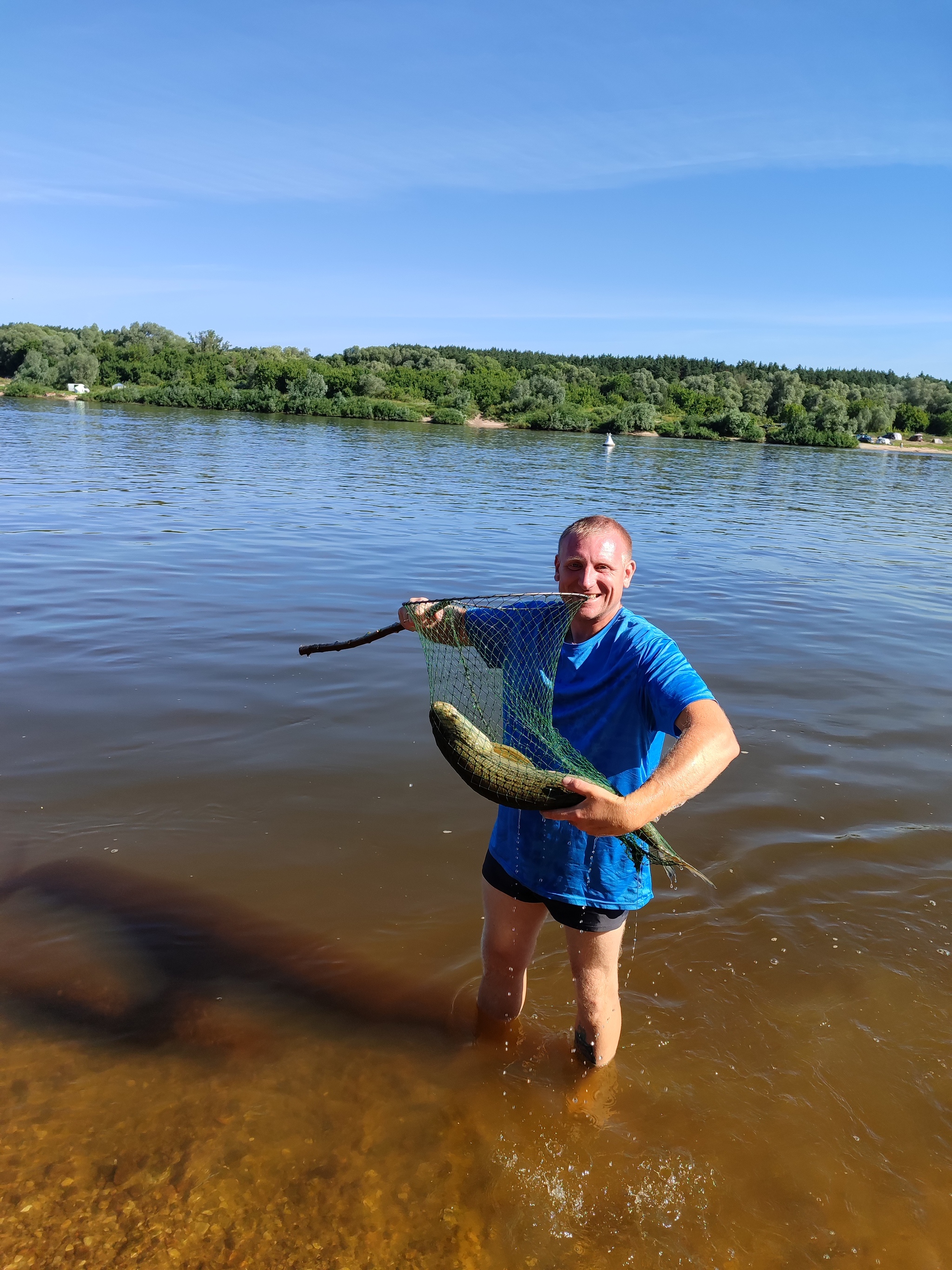 My first trophy! Oka River)) - My, Fishing, Trophy, Oka river, Asp, Video, Vertical video, Longpost