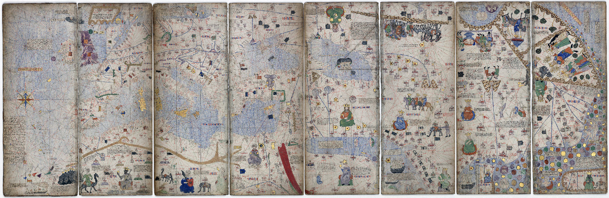 Documents and sources about Russia #3. Catalan atlas one of the first maps of Russia - История России, History (science), Cards, 14th century, Atlas, Geography, Toponymy, Yandex Zen (link), Longpost