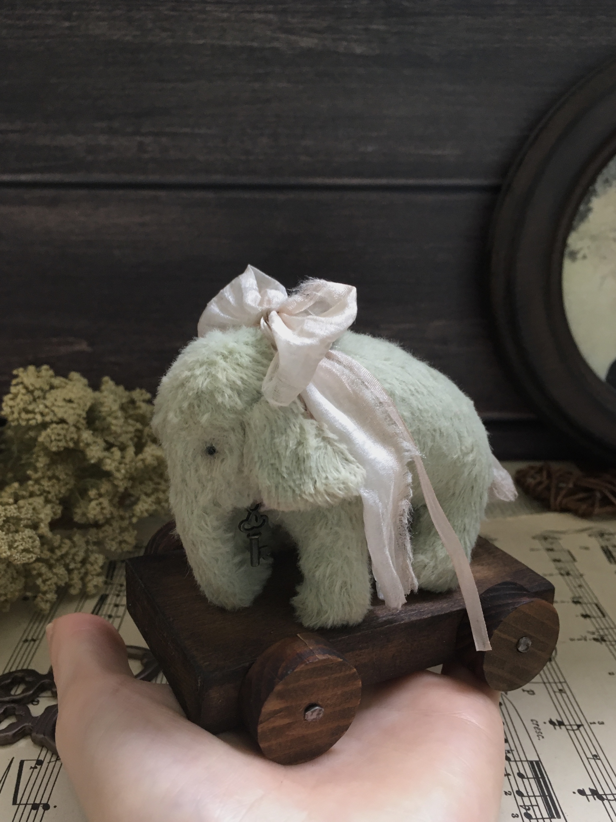 Elephant on a cart - My, Needlework without process, Author's toy, Sewing, Longpost, Handmade