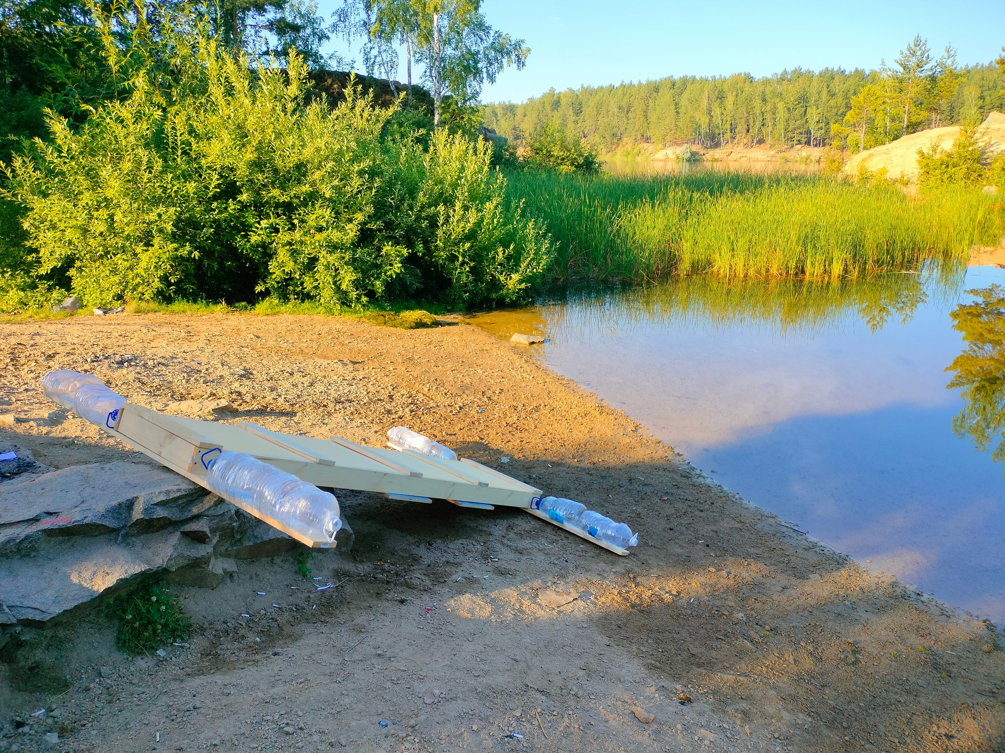 I made a raft to collect garbage from the water! - My, Garbage, Chistoman, Cleaning, Raft, Chelyabinsk, Longpost, The photo