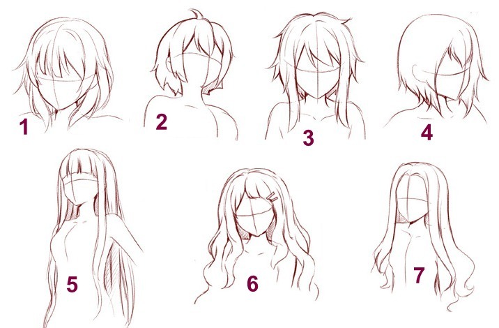 About anime hairstyles, and more - My, Anime, Hair, Eyes, blue curtains, SRSG, Longpost