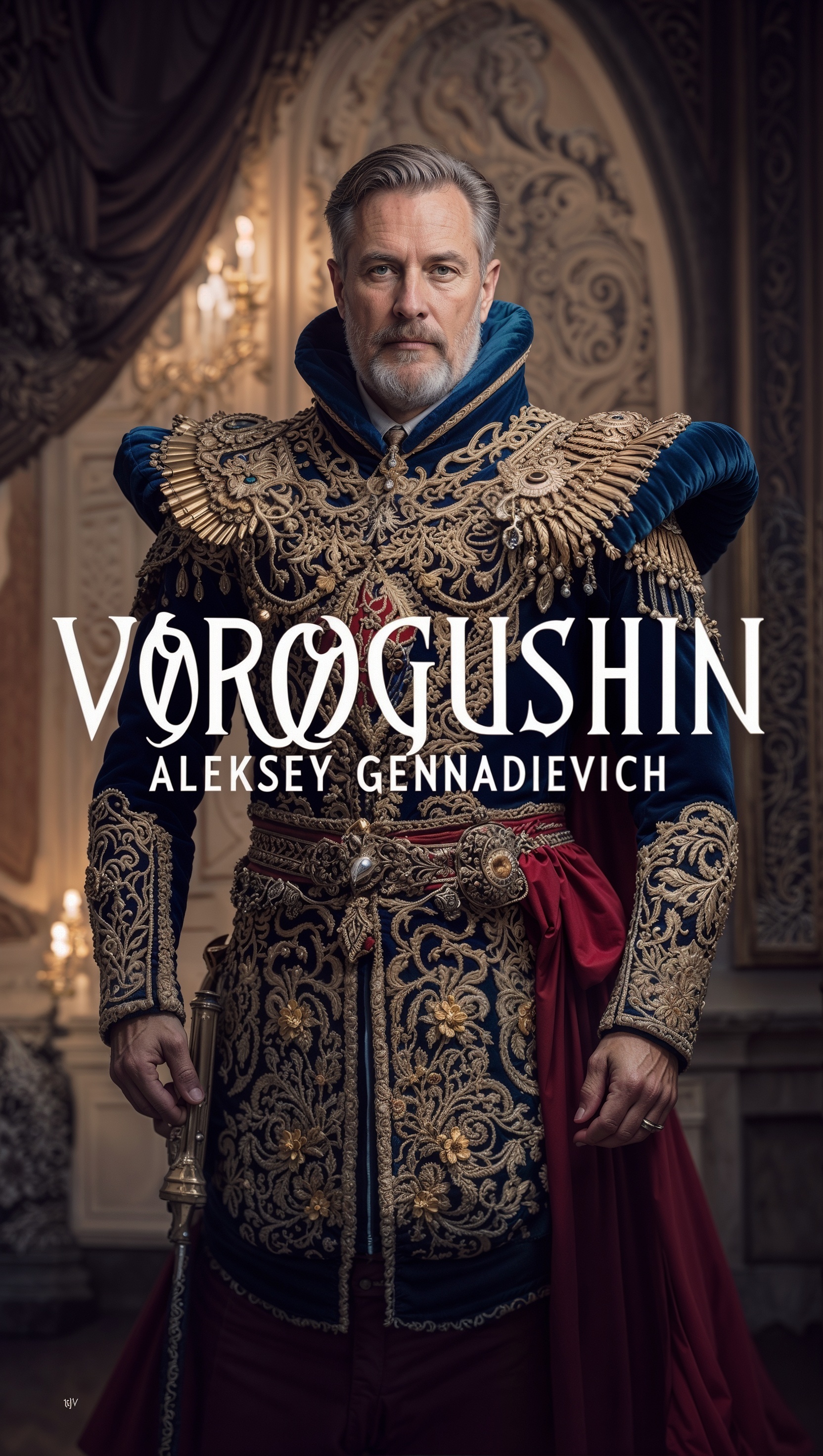 Ai-artist: Vorogushin Alexey Gennadievich. A majestic man in Renaissance style. Neuroartist - My, Neural network art, Нейронные сети, Artist, Phone wallpaper, Desktop wallpaper, Art, Dall-e, 2D, Digital, Art, Computer graphics, Illustrations, Midjourney, Modern Art, The photo, Digital drawing