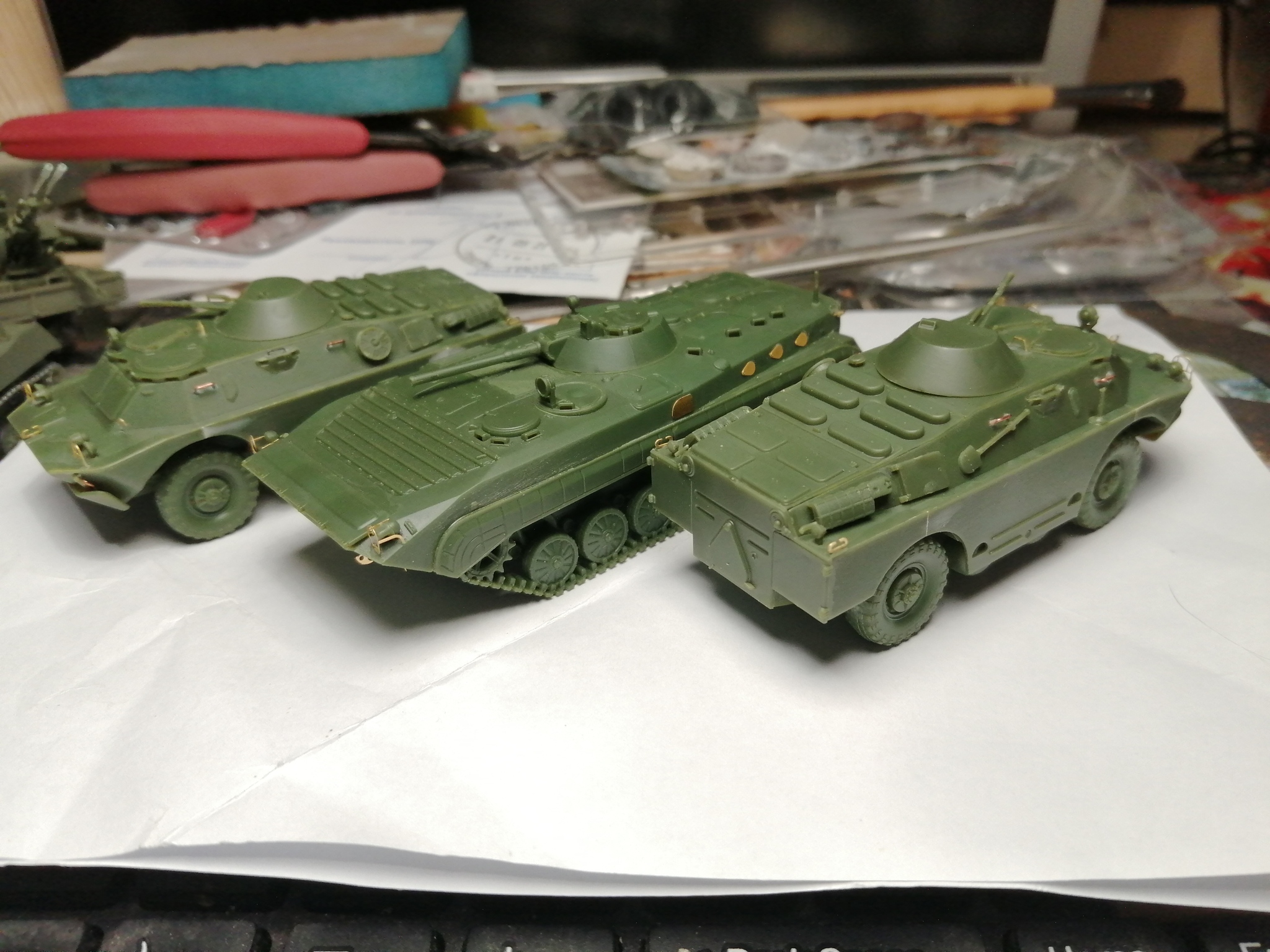 1/72 S-Model BRDM-2 - My, 1:72, Modeling, Scale model, Armored vehicles, Brdm-2, Longpost