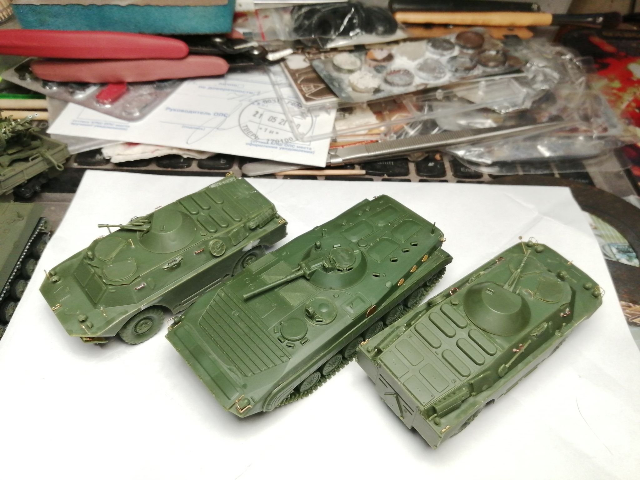 1/72 S-Model BRDM-2 - My, 1:72, Modeling, Scale model, Armored vehicles, Brdm-2, Longpost