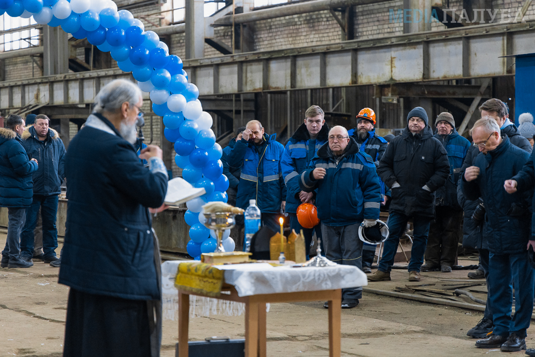 Belogorod residents launched the R/V Vikenty Zaitsev worth 489.4 million rubles. for Baikal (for the environment) - news, Russia, Shipbuilding, Baikal, Tver region, launching, Video, Video VK, Longpost