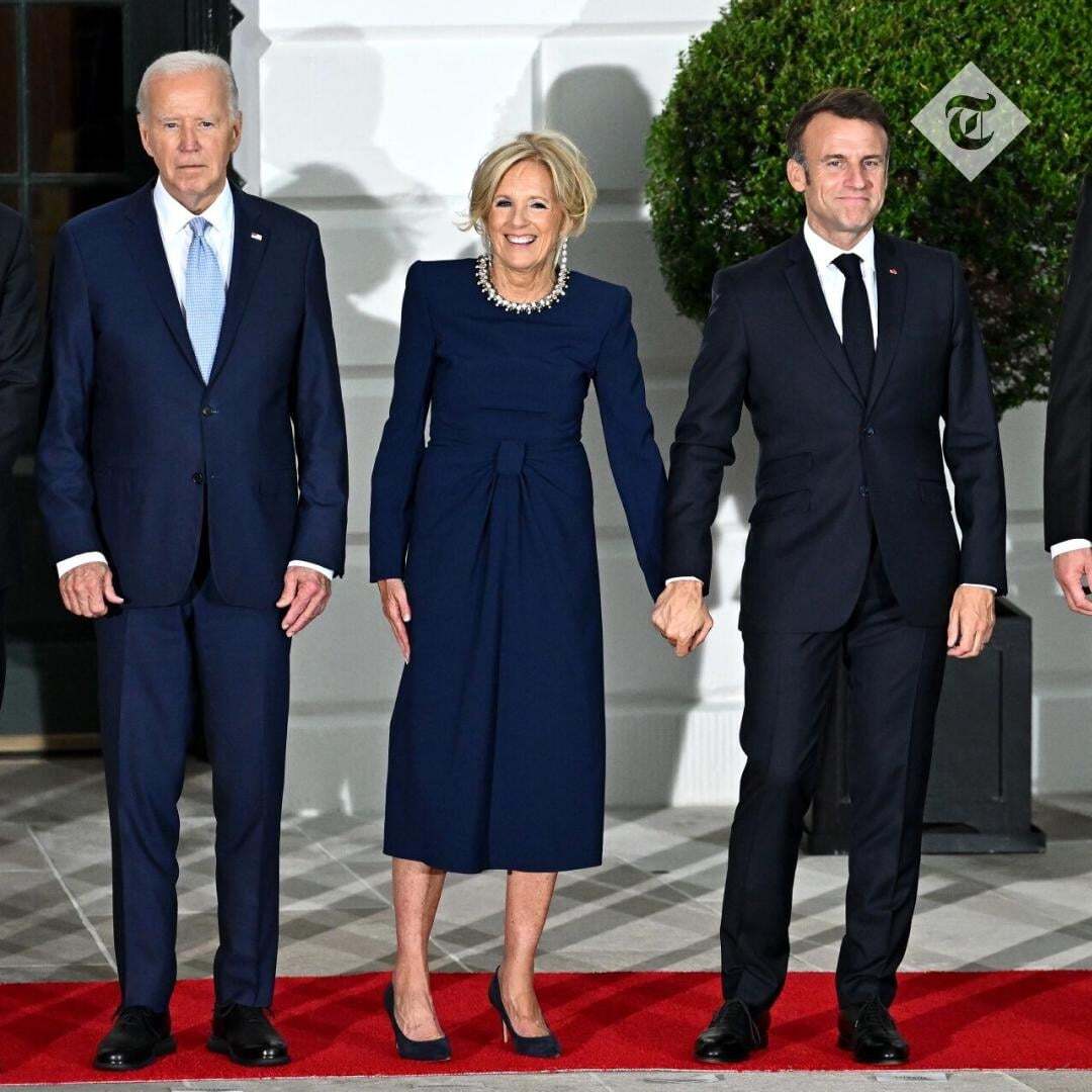 Biden's wife is already being taken away - Joe Biden, Emmanuel Macron