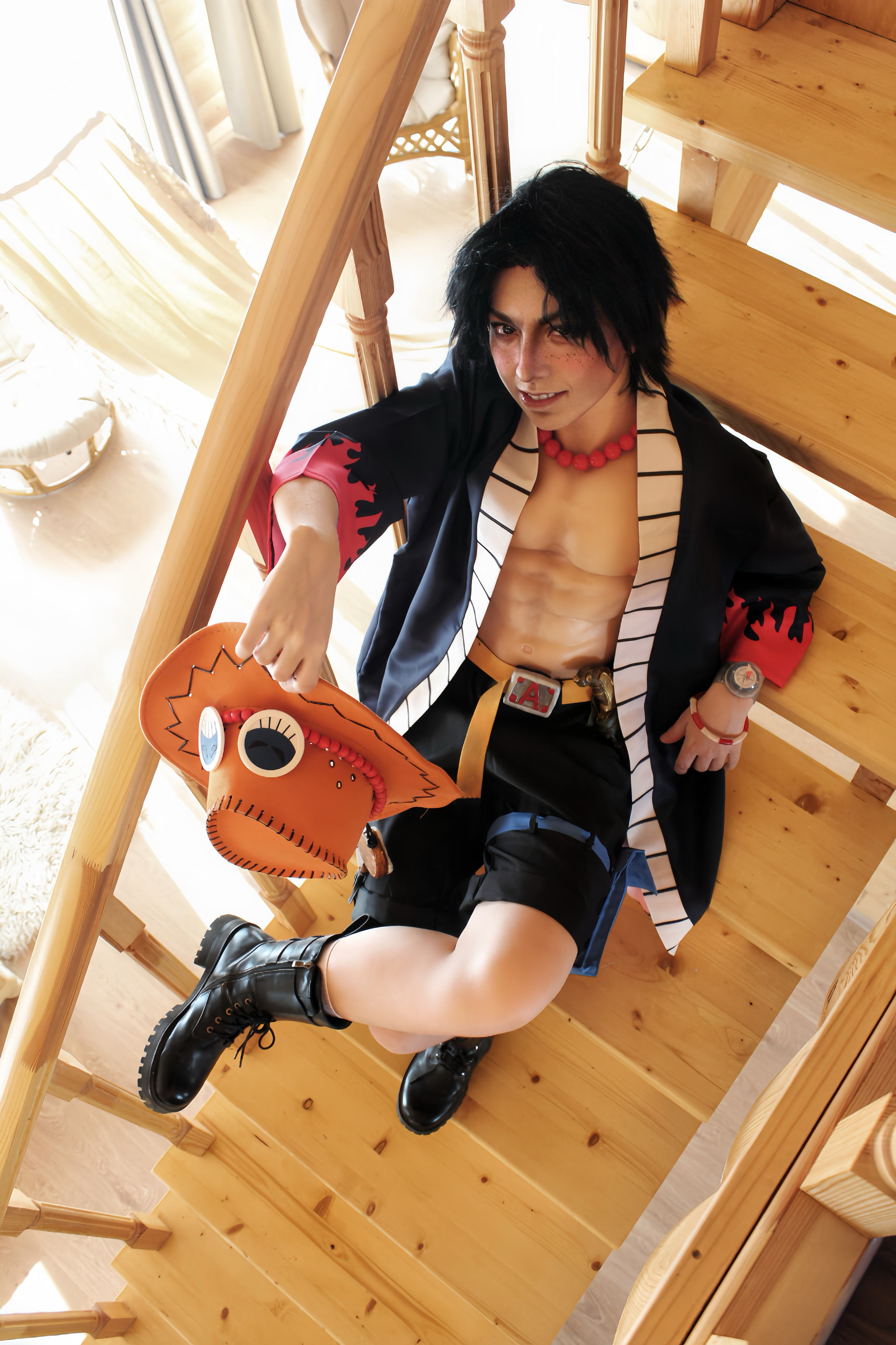 One Piece/ Portgas D Ace cosplay/ Nitra Green - Моё, Аниме, Косплей, One Piece, Portgas D ace, Ace, Длиннопост, Фотография