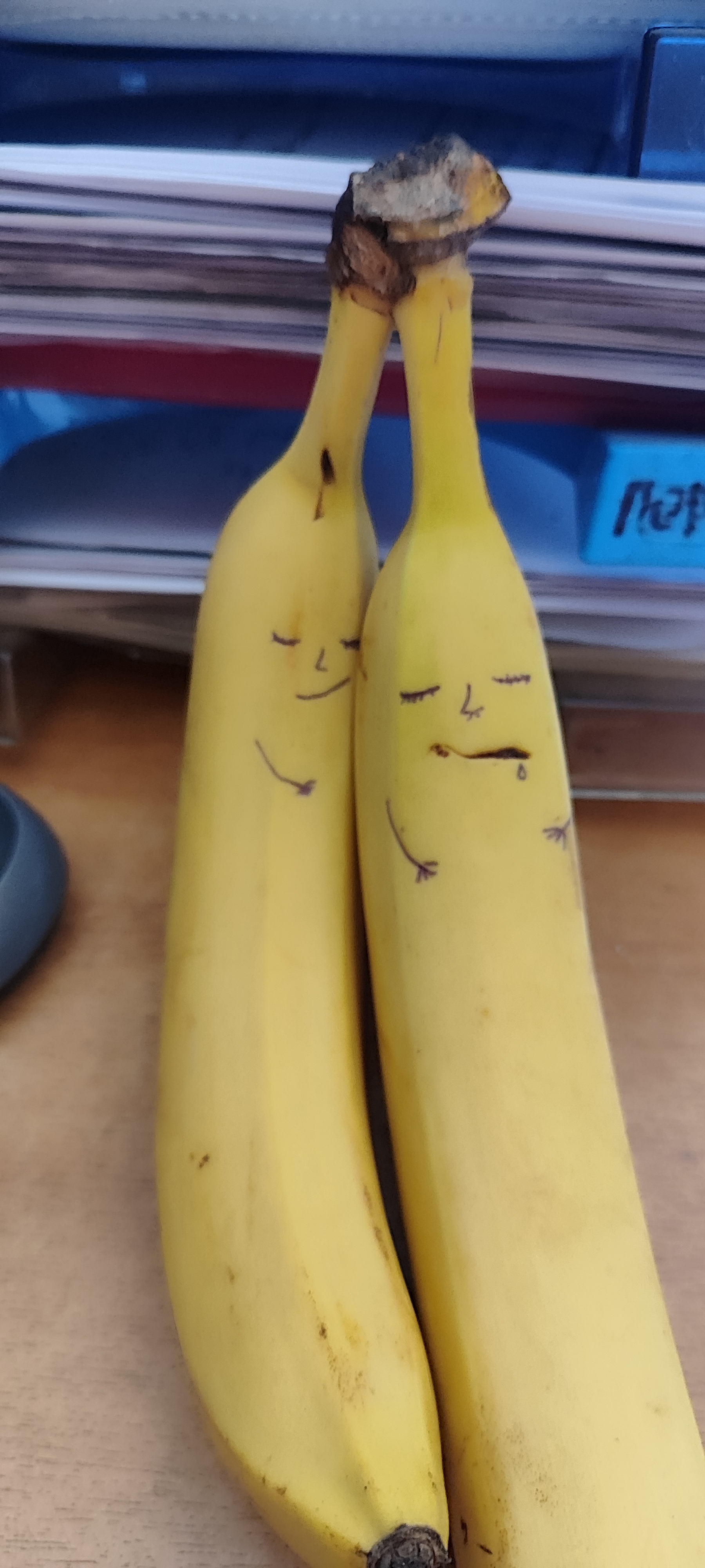 Don't wake up) - My, Dream, Office, Tenderness, Banana, Drawing, Longpost, The photo