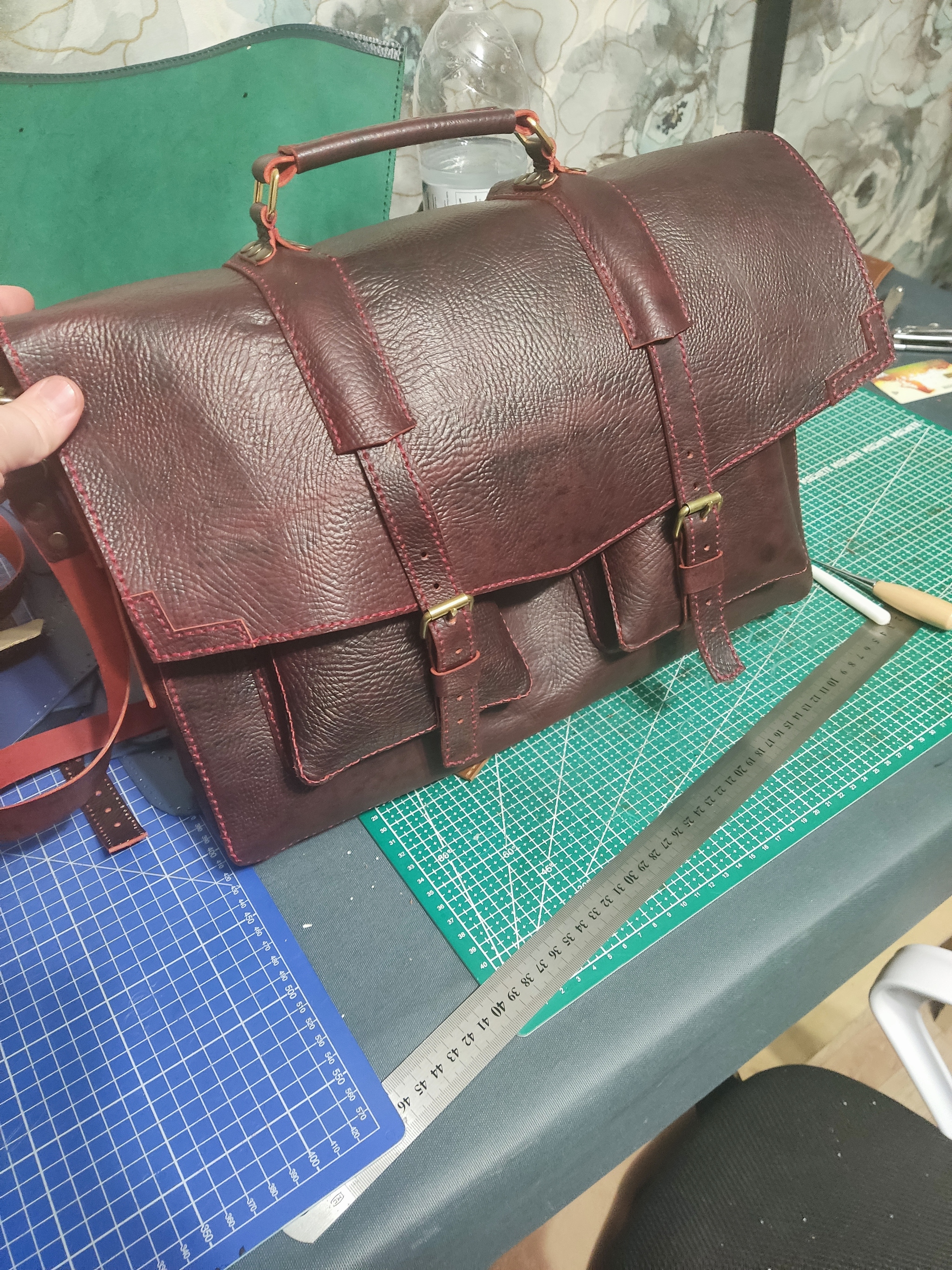 Summer chores - My, Workshop, Leather products, Bender (Futurama), Gratitude, Longpost