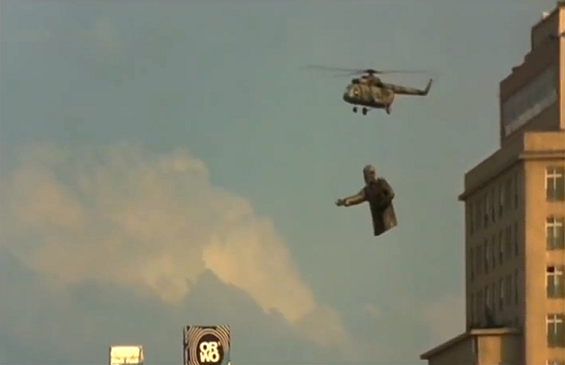 Goodbye, Lenin! - The photo, Helicopter, Mi-8, GDR, Germany, Movies, Frame, Lenin, Suspension