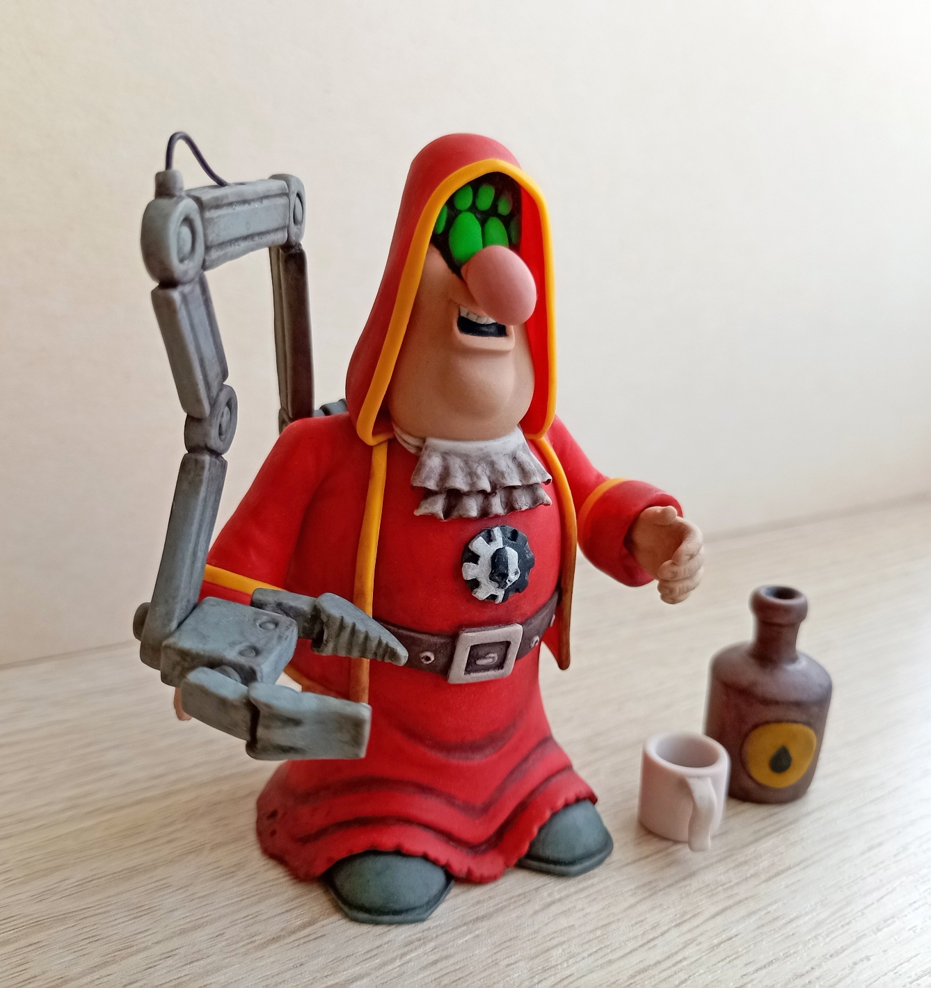 Tech-Priest Trelawney - My, Handmade, Hobby, With your own hands, Creation, Treasure Island, Warhammer 40k, Needlework without process, Friday tag is mine, Longpost