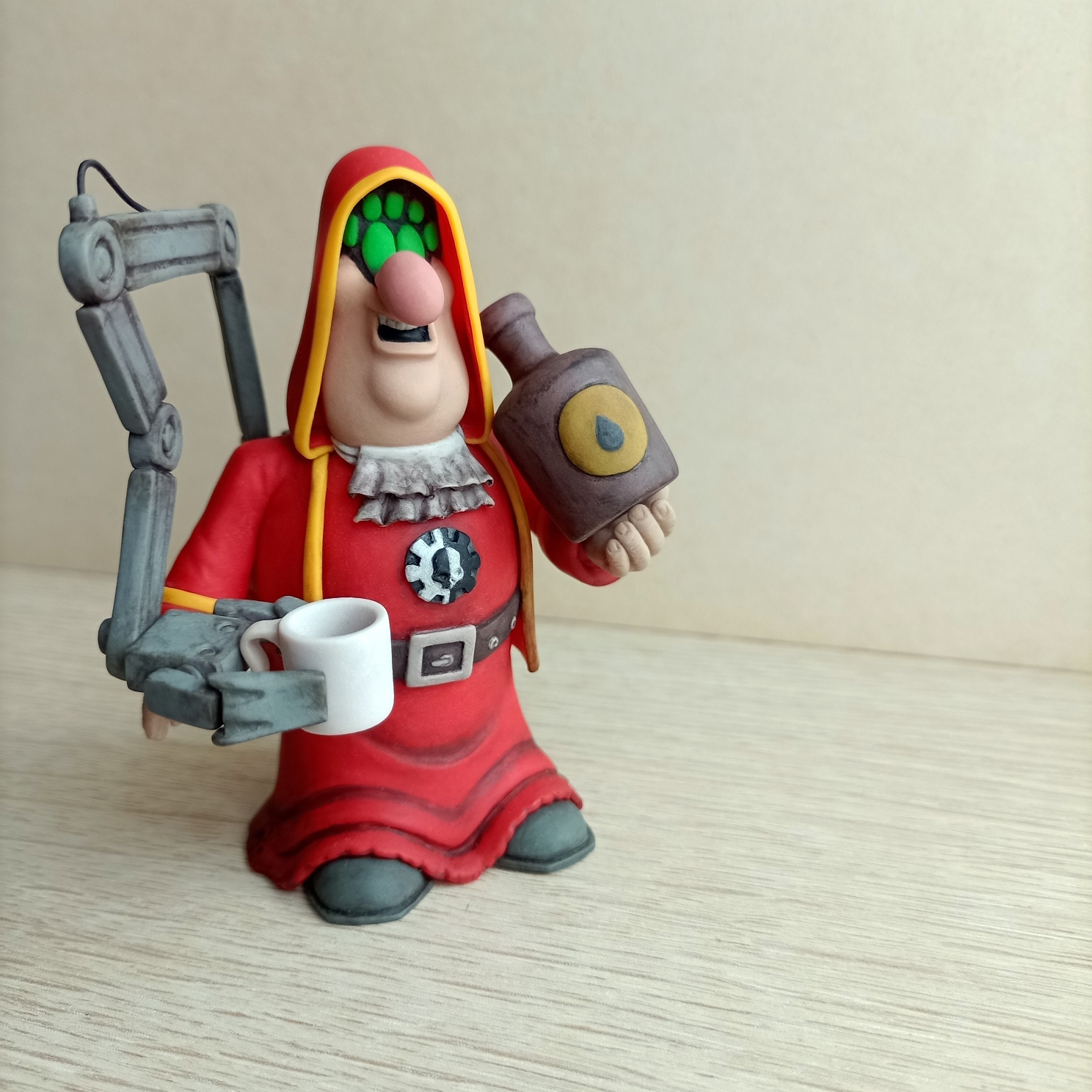 Tech-Priest Trelawney - My, Handmade, Hobby, With your own hands, Creation, Treasure Island, Warhammer 40k, Needlework without process, Friday tag is mine, Longpost