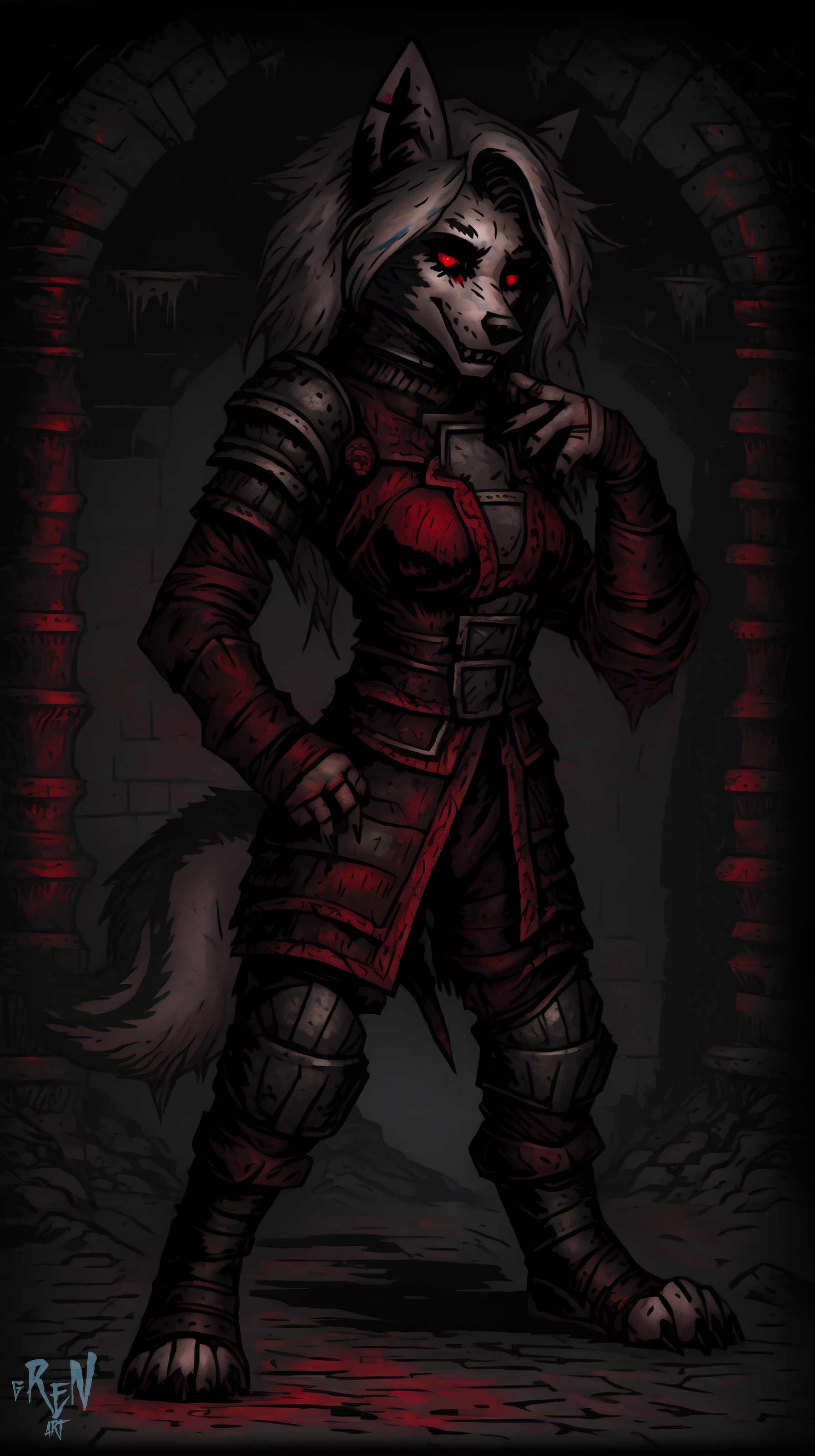 Darkest Furry - Моё, Арты нейросетей, Stable Diffusion, Furry Art, Furry Cheetah, Furry rabbit, Furry Cobra, Furry Bat, Loona, Darkest Dungeon, Helluva Boss, Фурри, Антро, Арт, Длиннопост