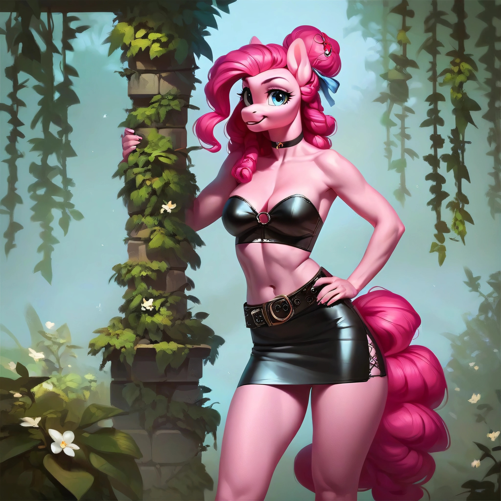 Pinkie Pie - My, Neural network art, My little pony, Pony, Anthropomorphic, Pinkie pie, Longpost