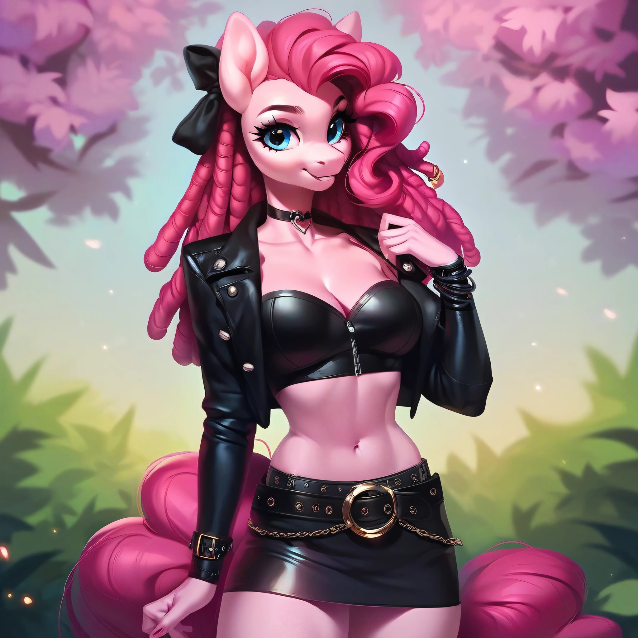 Pinkie Pie - My, Neural network art, My little pony, Pony, Anthropomorphic, Pinkie pie, Longpost