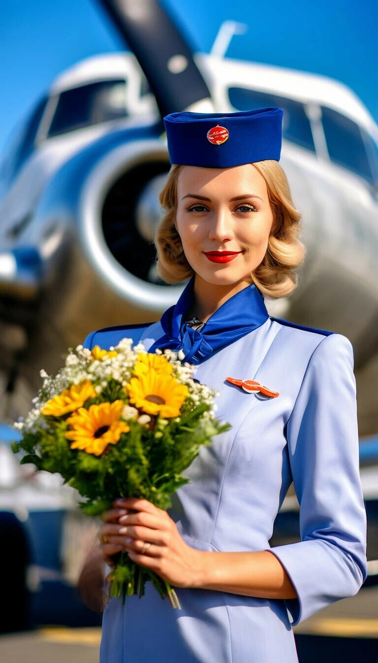 July 12 is World Flight Attendant Day - My, Aviation, civil Aviation, Flight attendant, Stewardess, The photo, Longpost