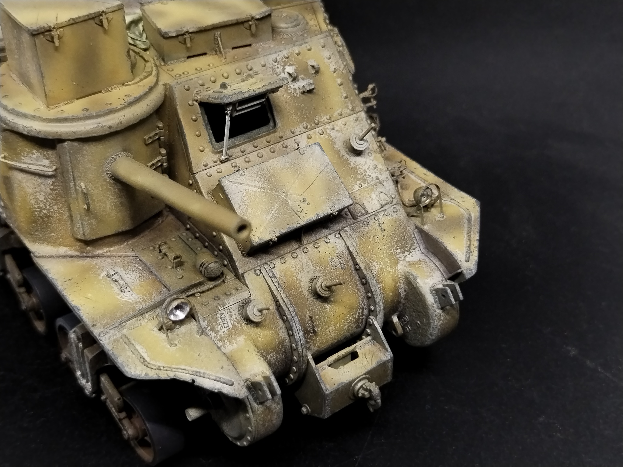 M31 Recovery Vehicle (1/35 TAKOM) - My, Stand modeling, Scale model, Diorama, The Second World War, Tanks, Modeling, Collecting, Longpost, Military equipment, Painting miniatures, Bram, Engineering Engineering, USA