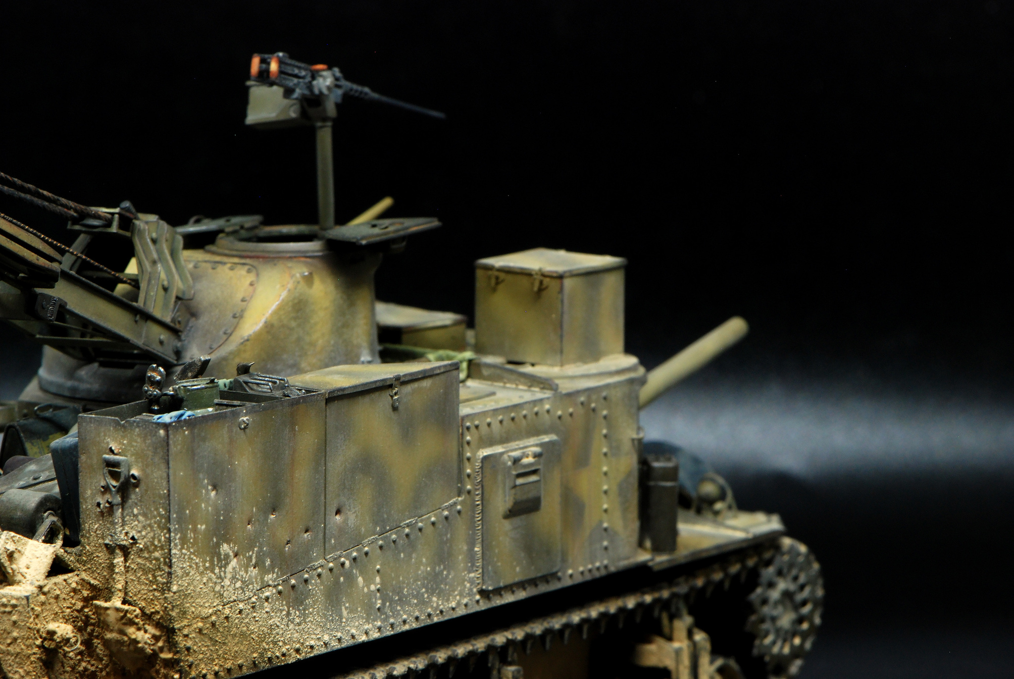 M31 Recovery Vehicle (1/35 TAKOM) - My, Stand modeling, Scale model, Diorama, The Second World War, Tanks, Modeling, Collecting, Longpost, Military equipment, Painting miniatures, Bram, Engineering Engineering, USA