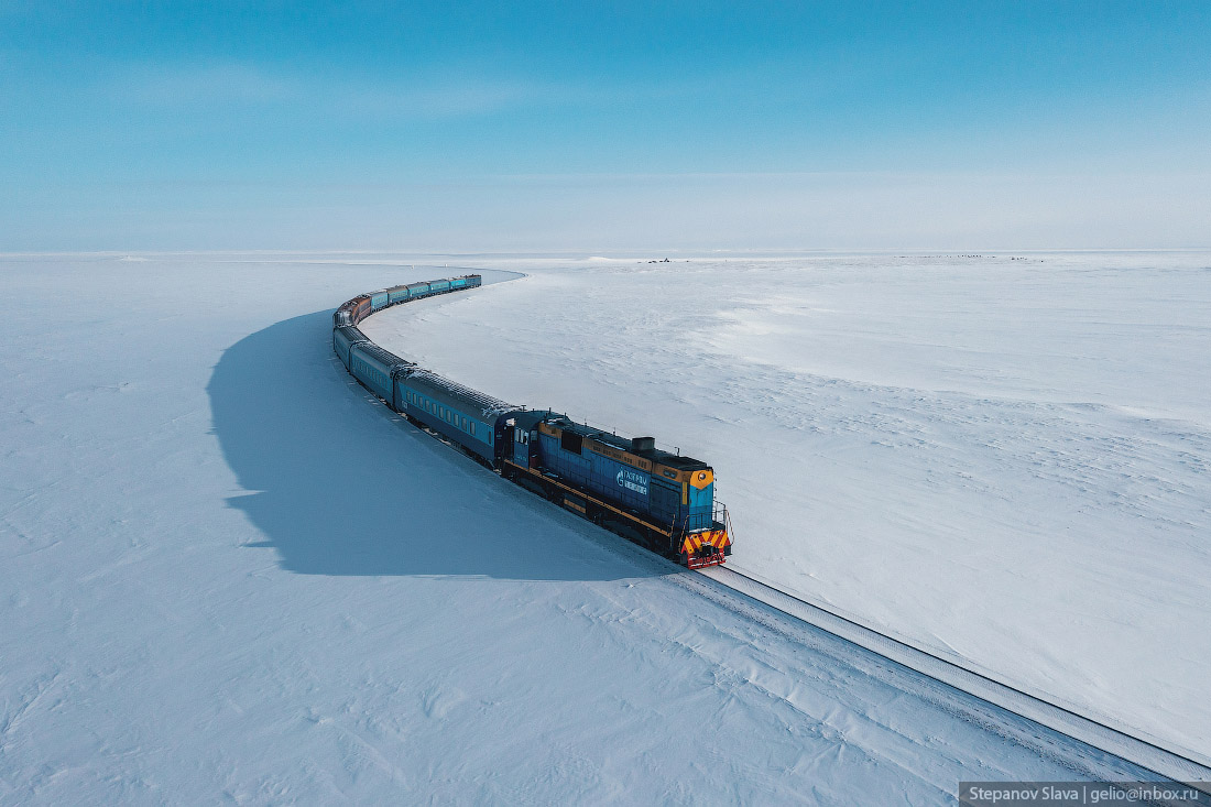 The northernmost railway in the world - Railway, Yamal, Labytnangi, Bovanenkovo, North, Gazprom, Tundra, Watch, Kara Sea, Longpost