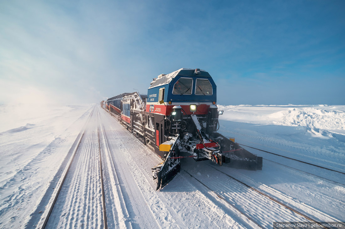 The northernmost railway in the world - Railway, Yamal, Labytnangi, Bovanenkovo, North, Gazprom, Tundra, Watch, Kara Sea, Longpost