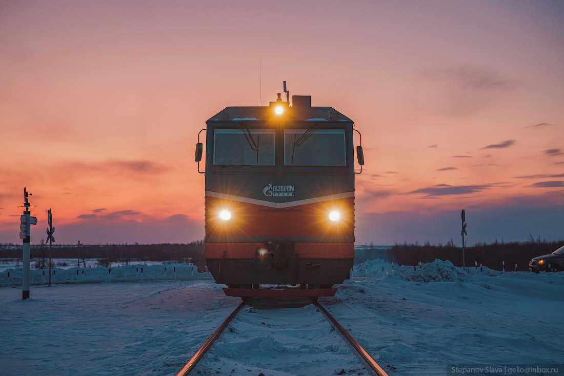 The northernmost railway in the world - Railway, Yamal, Labytnangi, Bovanenkovo, North, Gazprom, Tundra, Watch, Kara Sea, Longpost