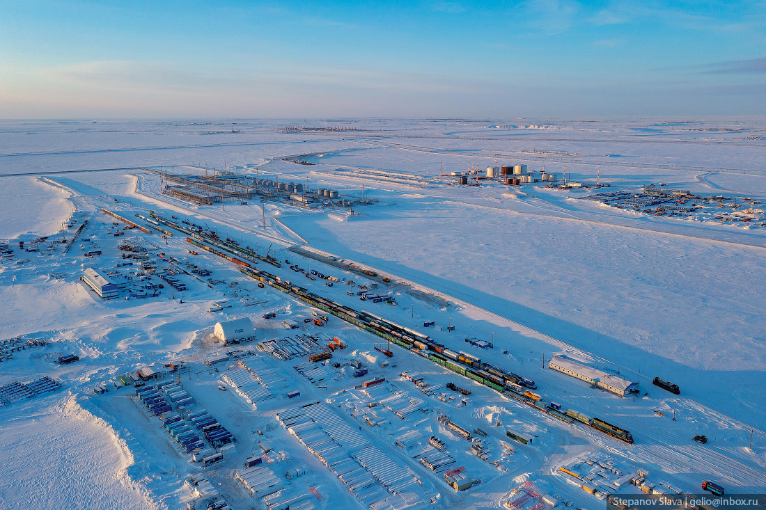 Самая северная железная дорога в мире - Железная Дорога, Ямал, Лабытнанги, Бованенково, Север, Газпром, Тундра, Вахта, Карское море, Длиннопост