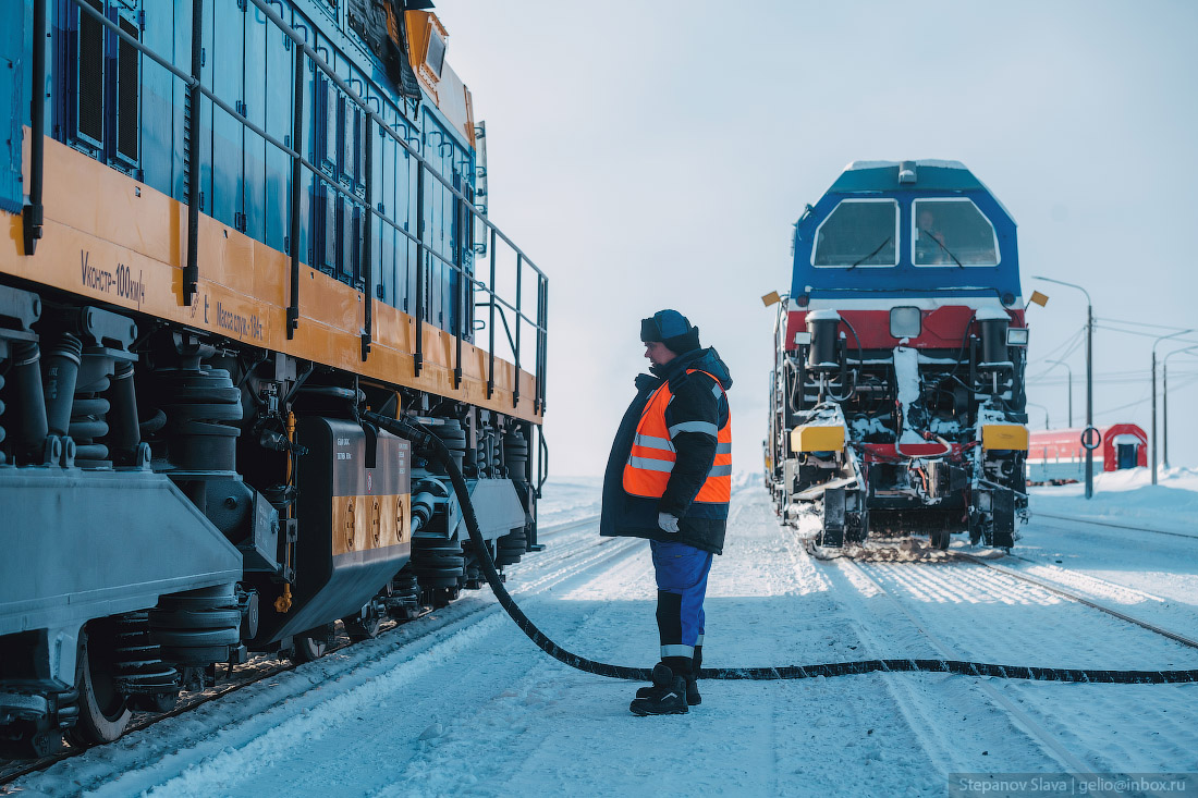 The northernmost railway in the world - Railway, Yamal, Labytnangi, Bovanenkovo, North, Gazprom, Tundra, Watch, Kara Sea, Longpost