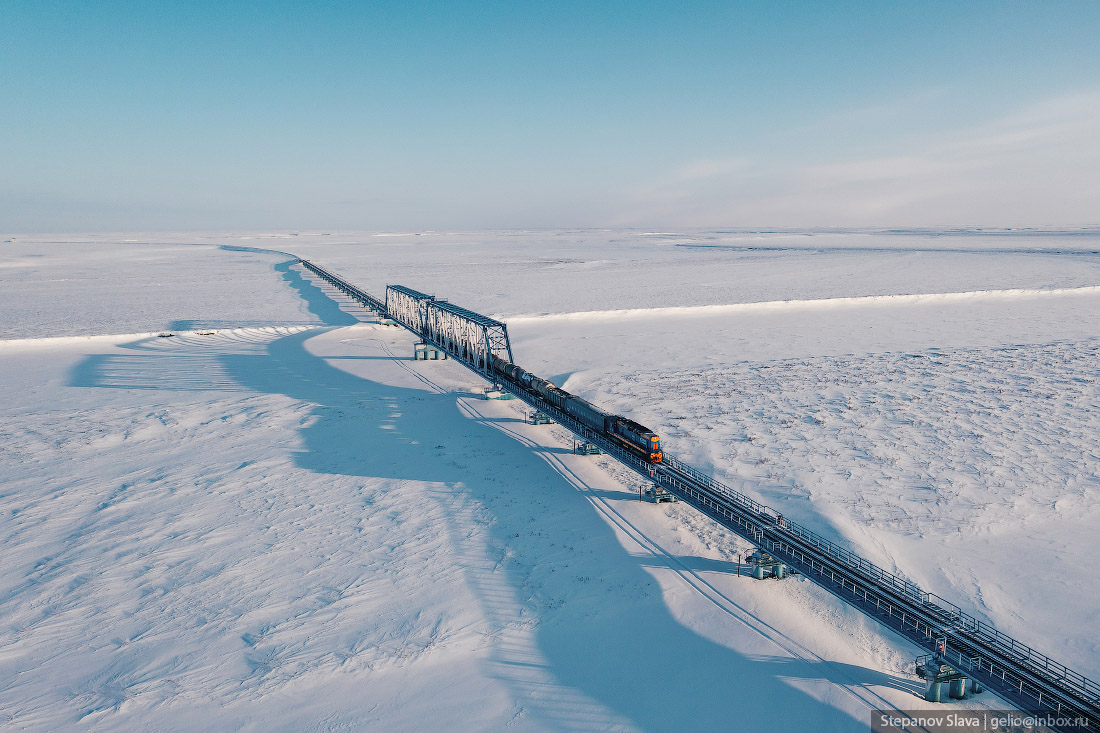 The northernmost railway in the world - Railway, Yamal, Labytnangi, Bovanenkovo, North, Gazprom, Tundra, Watch, Kara Sea, Longpost