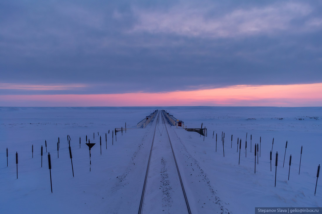 The northernmost railway in the world - Railway, Yamal, Labytnangi, Bovanenkovo, North, Gazprom, Tundra, Watch, Kara Sea, Longpost