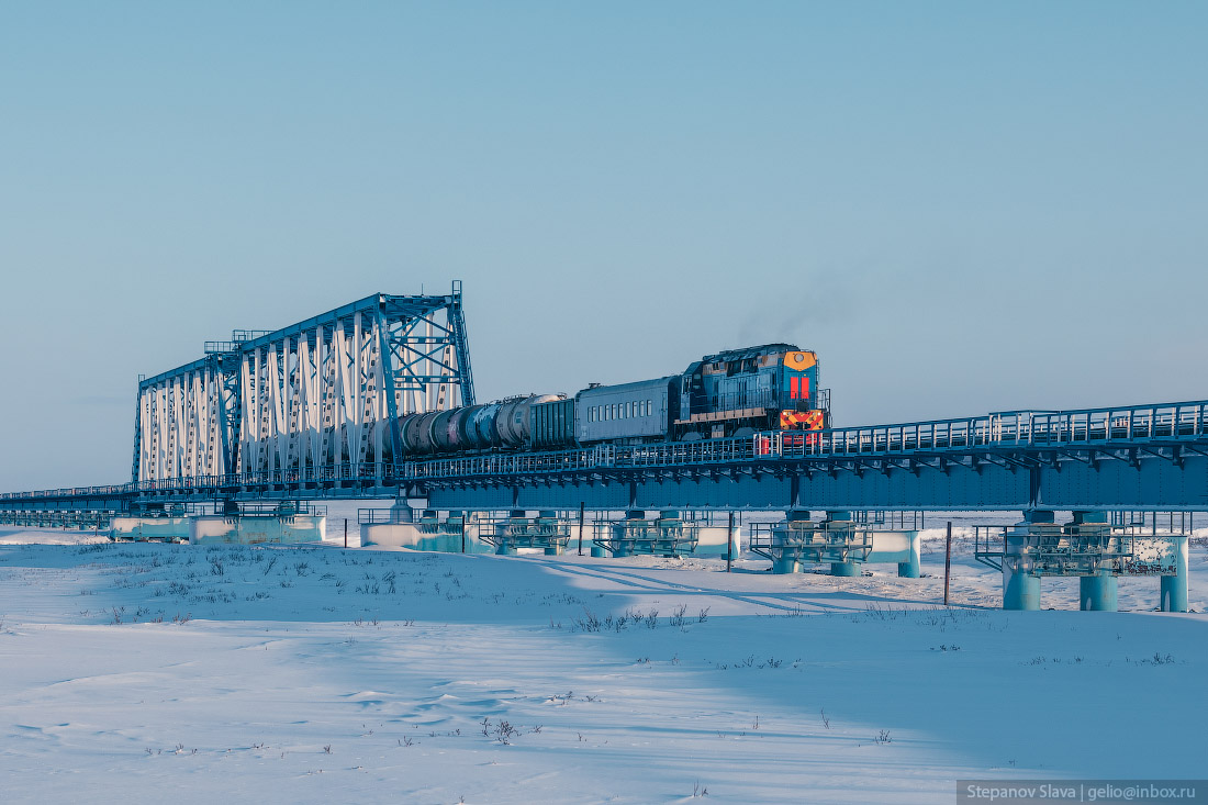 The northernmost railway in the world - Railway, Yamal, Labytnangi, Bovanenkovo, North, Gazprom, Tundra, Watch, Kara Sea, Longpost