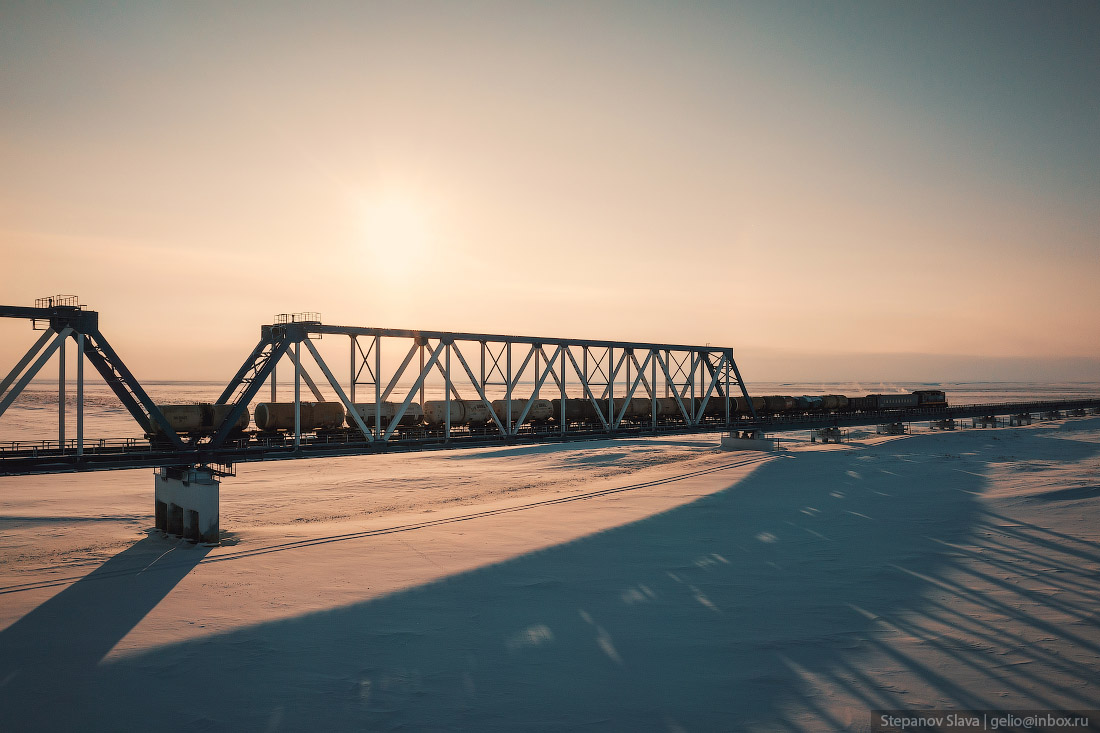 The northernmost railway in the world - Railway, Yamal, Labytnangi, Bovanenkovo, North, Gazprom, Tundra, Watch, Kara Sea, Longpost