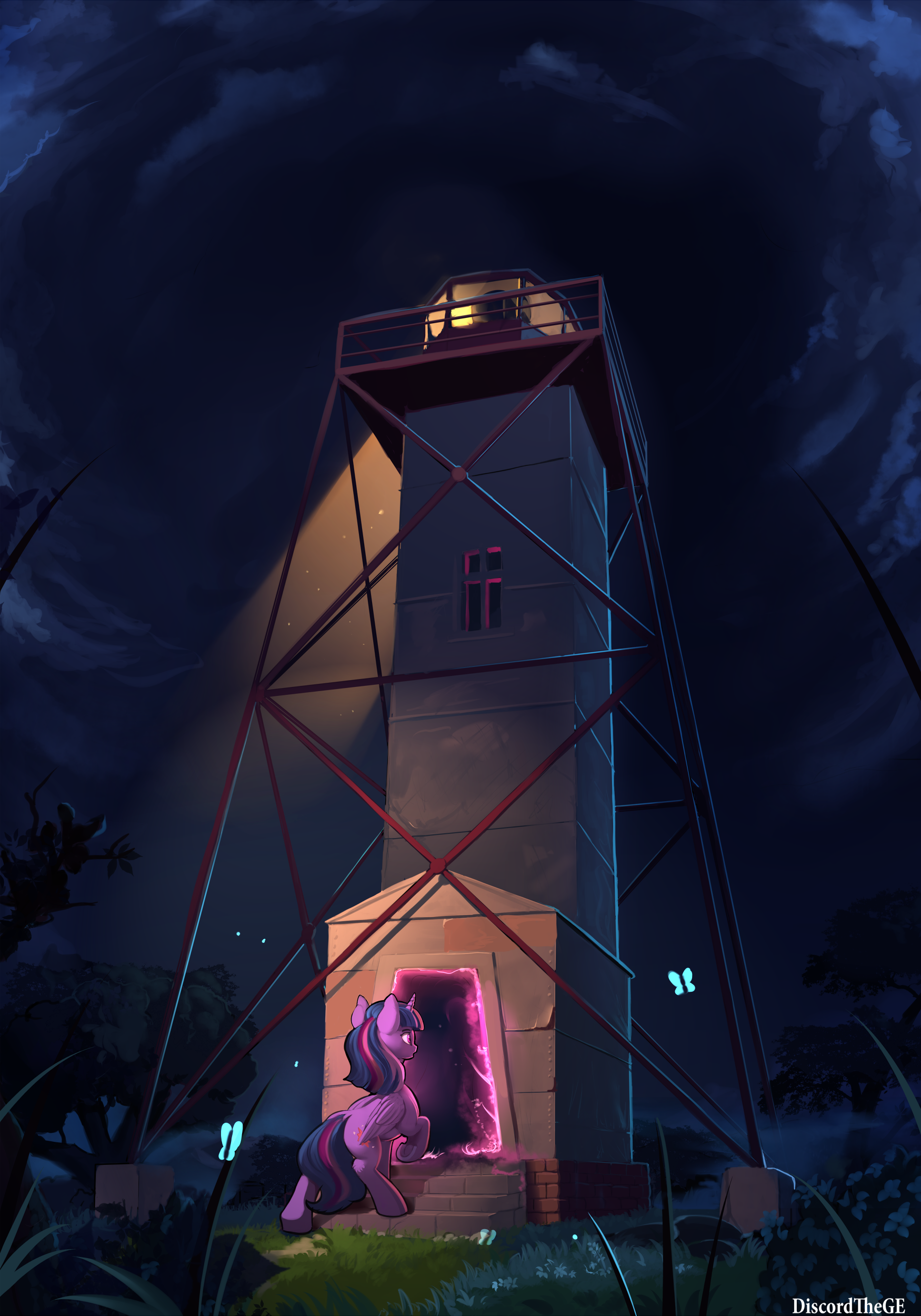 Mysterious lighthouse - My little pony, PonyArt, Twilight sparkle, Discordthege