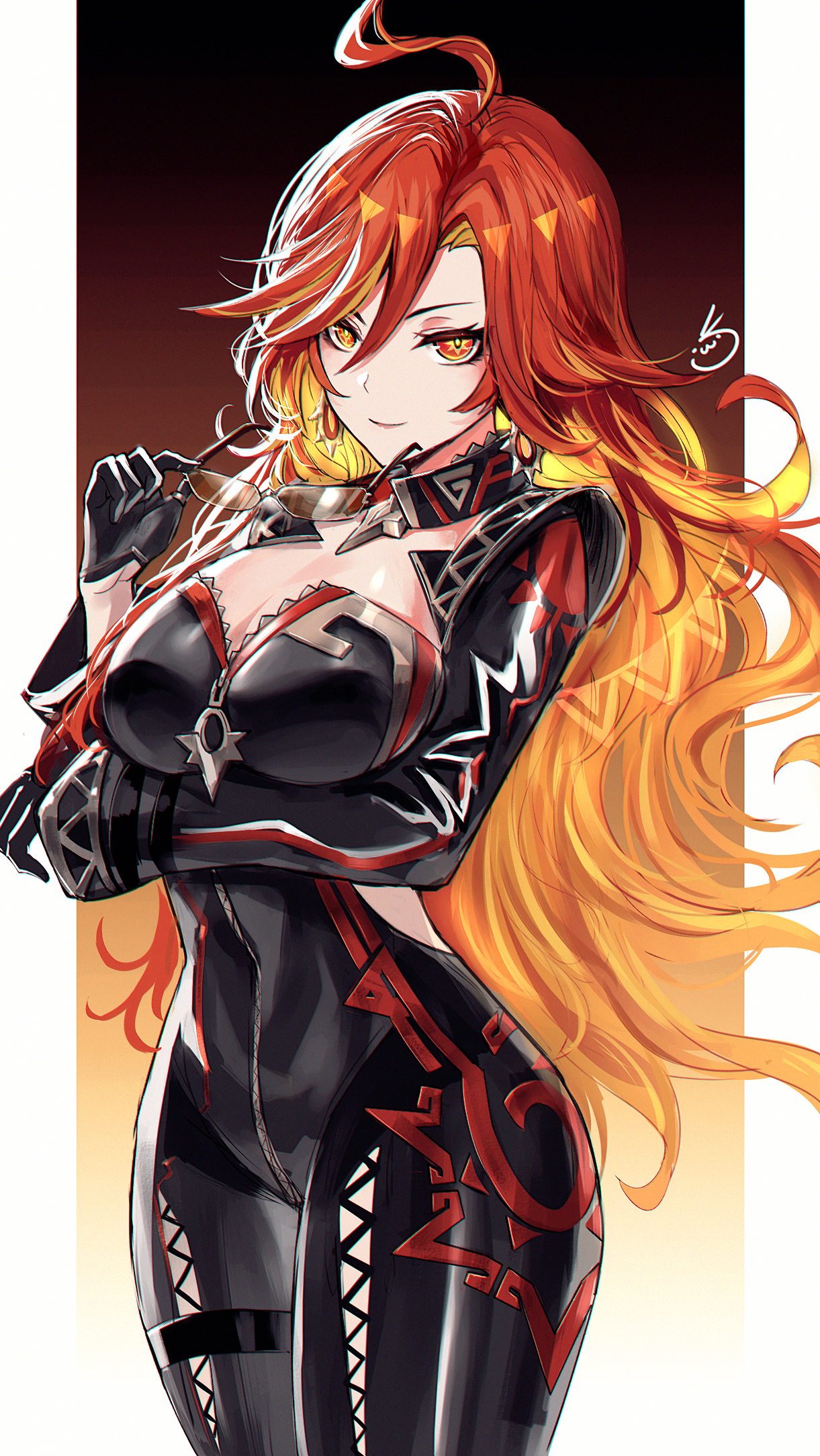 Attention, a new waifu is on the horizon! - Anime art, Anime, Genshin impact, Pixiv, Mavuika (Genshin Impact)