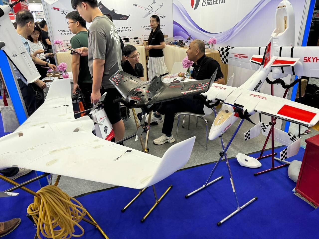 Fishing of the future. We recently attended the UAS aircraft expo in Shenzhen - My, China, Small business, Business, Drone, Fishing, Exhibition, Shenzhen, Interests, New items, Entrepreneurship, Longpost